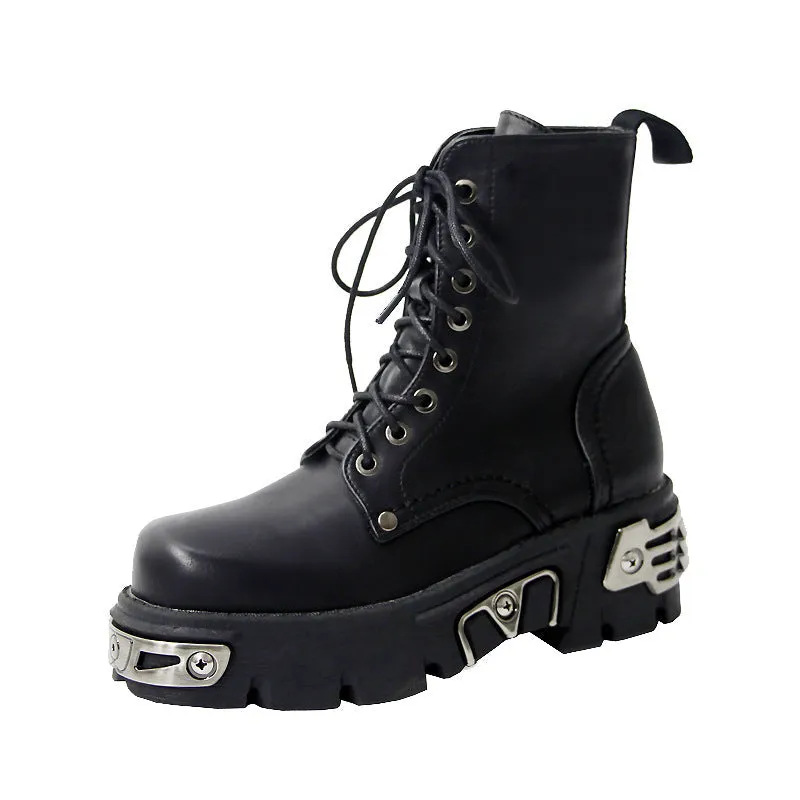 Punk Platform Ankle Boots
