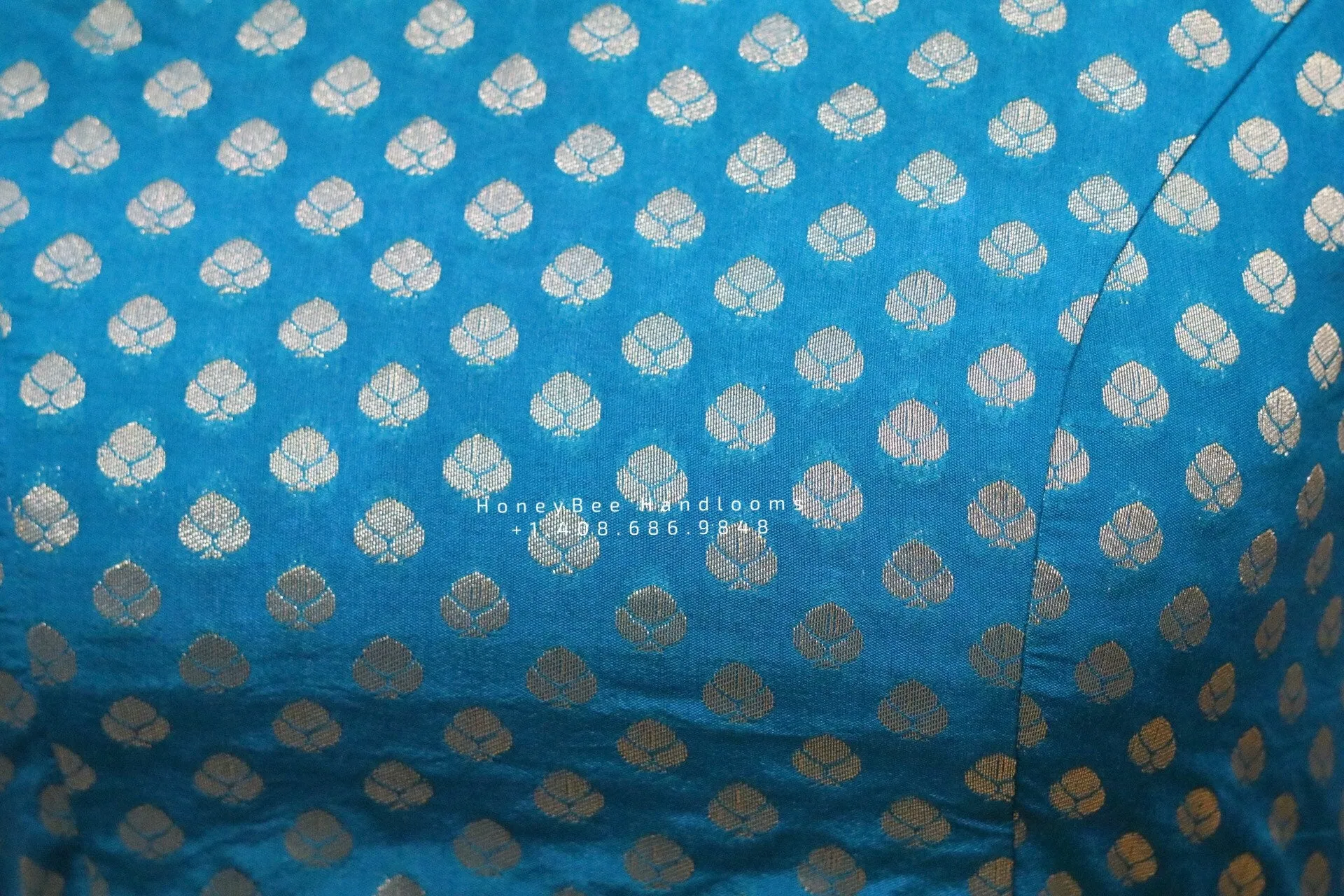 Pure Benaras blouse ,brocade blouse,blue banaras blouse,bot neck blouse,saree stitched blouse,fancy saree blouse,ready to wear saree blouse