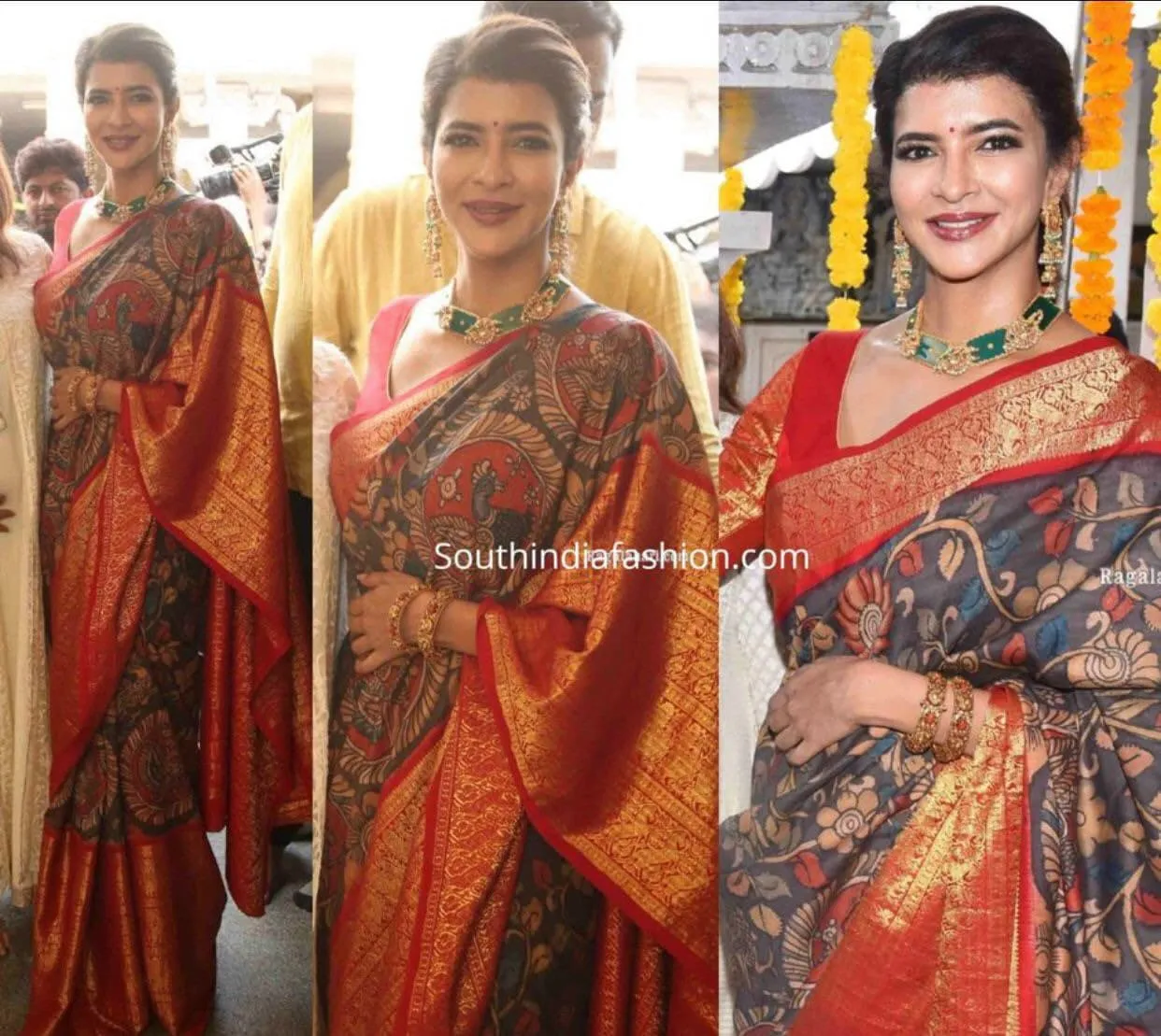 Pure kanchi pen kalamkari Saree in kanchi border | kanchi saree | Authentic pattu Saree | Handloom Saree | pattu saree