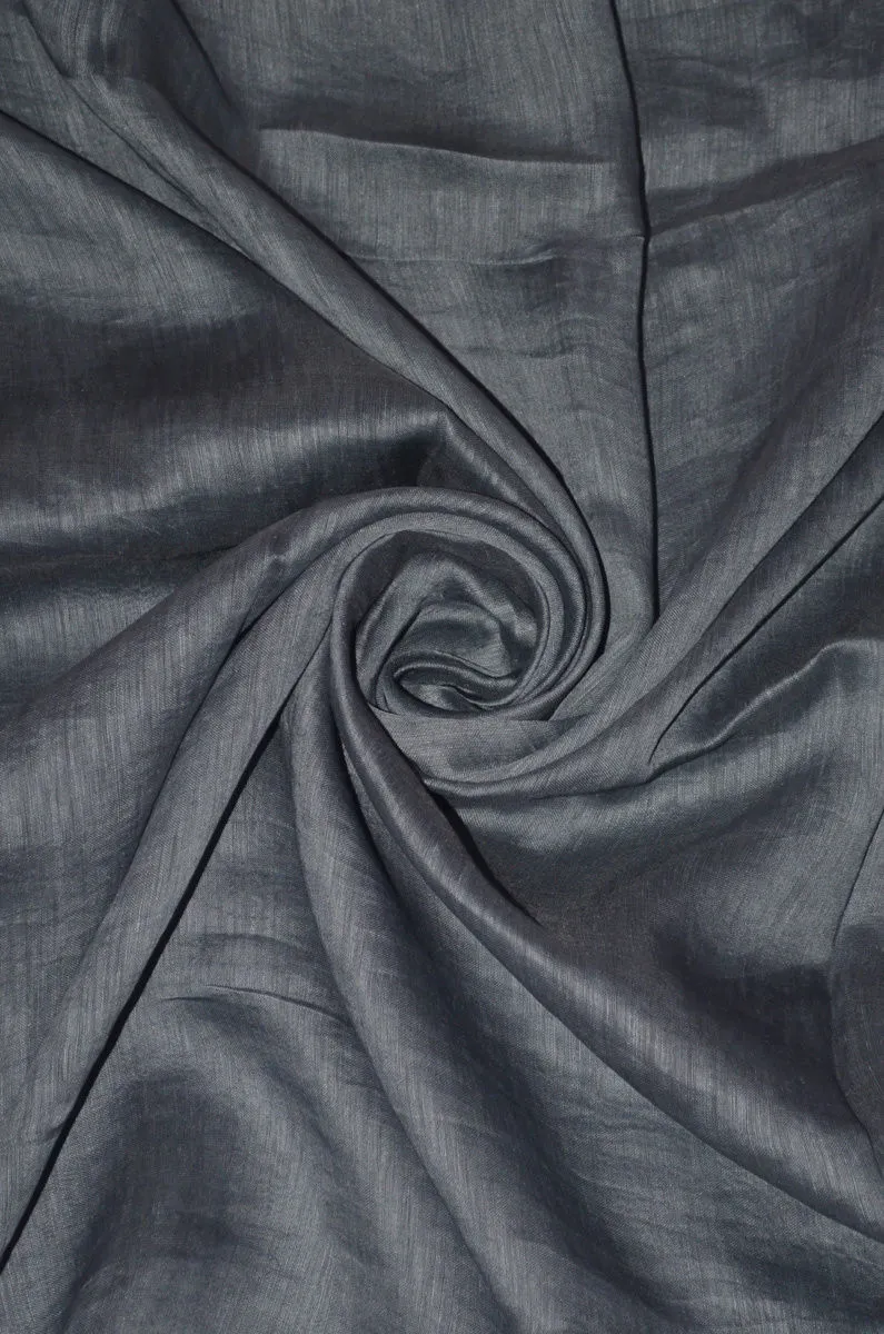 Pure Yarn Dyed Handloom Silk Linen Fabric