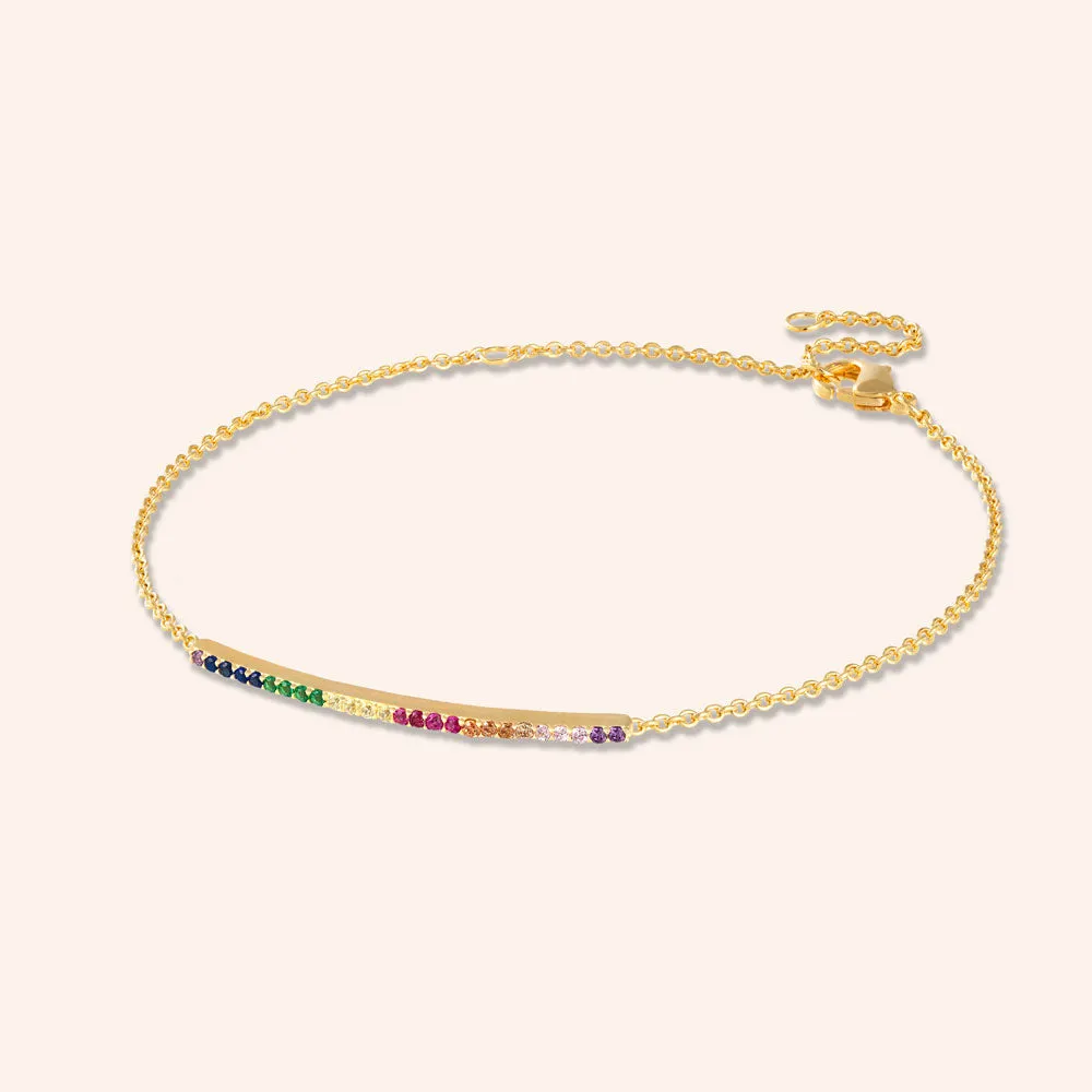 "Always with Me" 0.5CTW Pave Dainty ID Bracelet