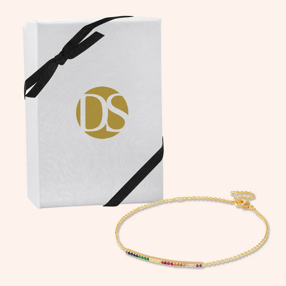 "Always with Me" 0.5CTW Pave Dainty ID Bracelet