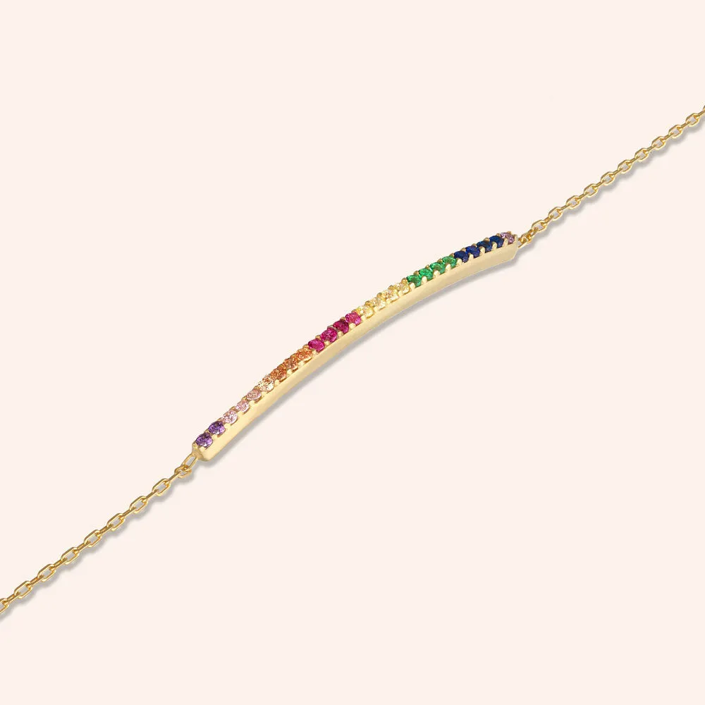 "Always with Me" 0.5CTW Pave Dainty ID Bracelet