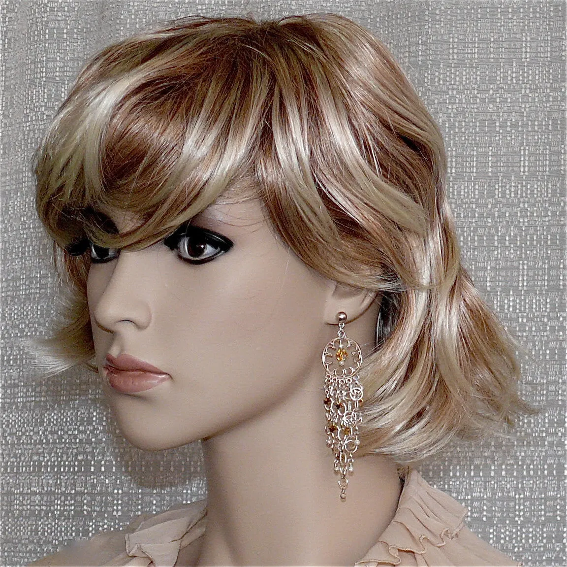 "Crystal Sunrise" Chandelier Earrings