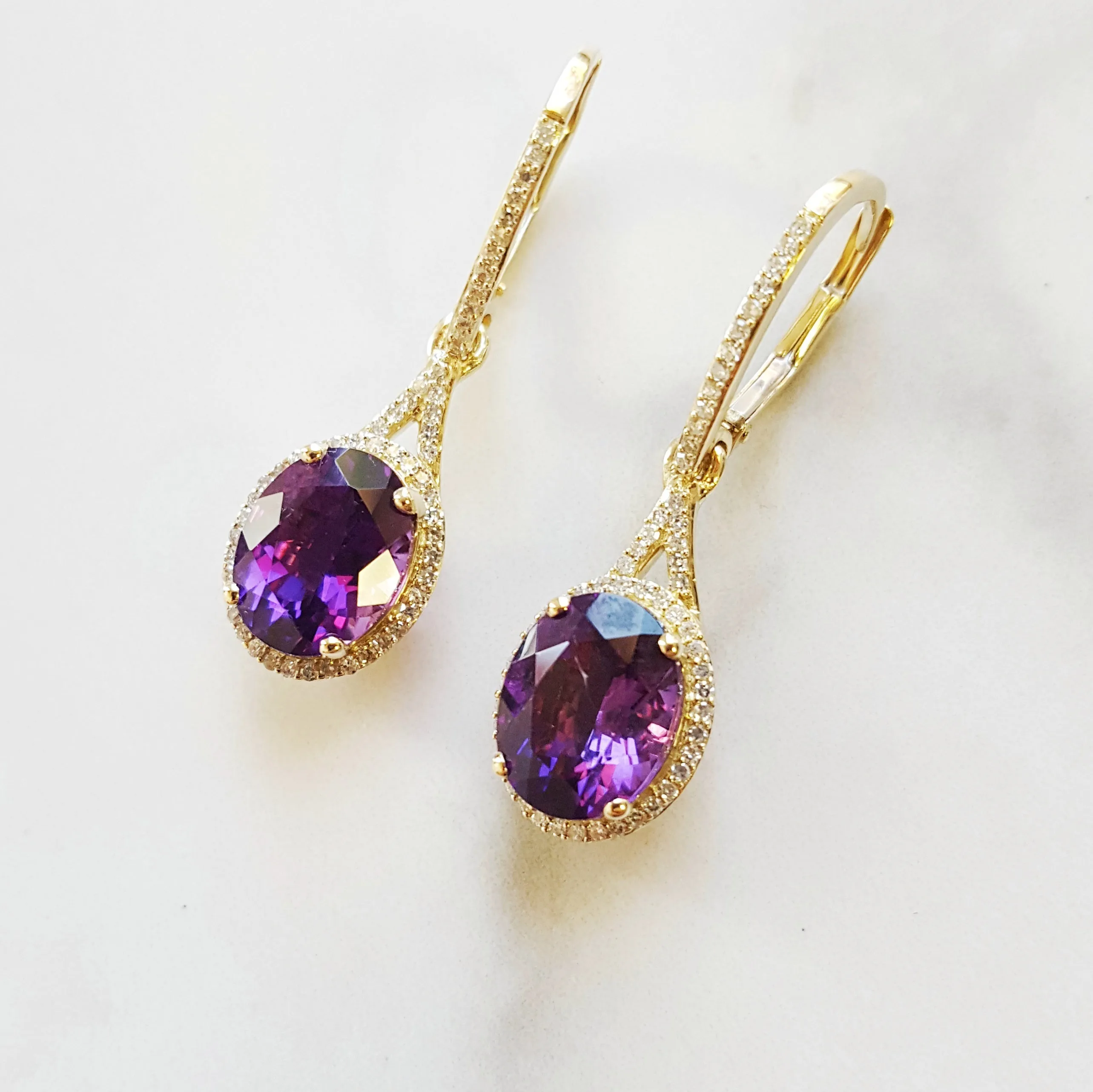"Deserae" 14k Yellow Gold Earrings