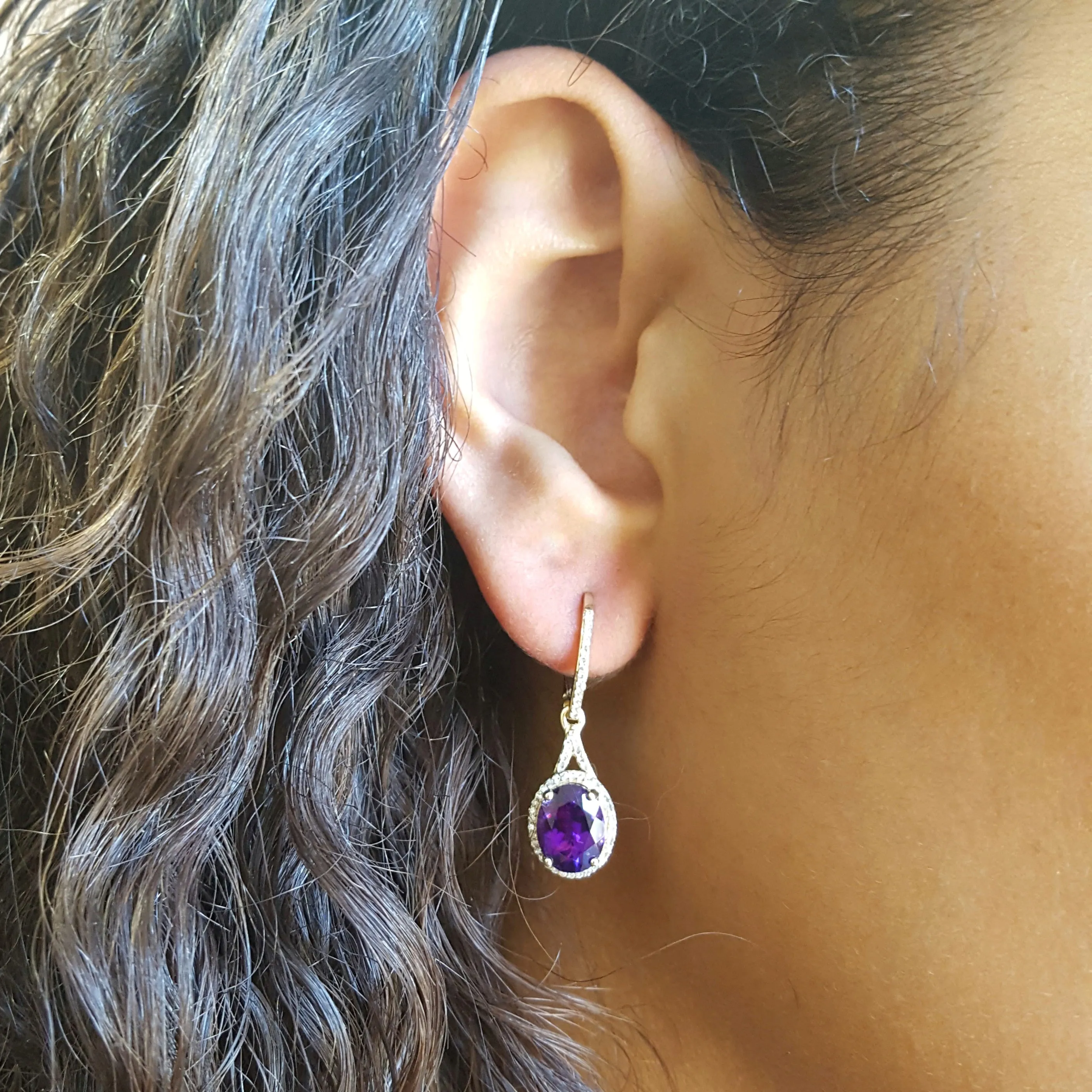 "Deserae" 14k Yellow Gold Earrings