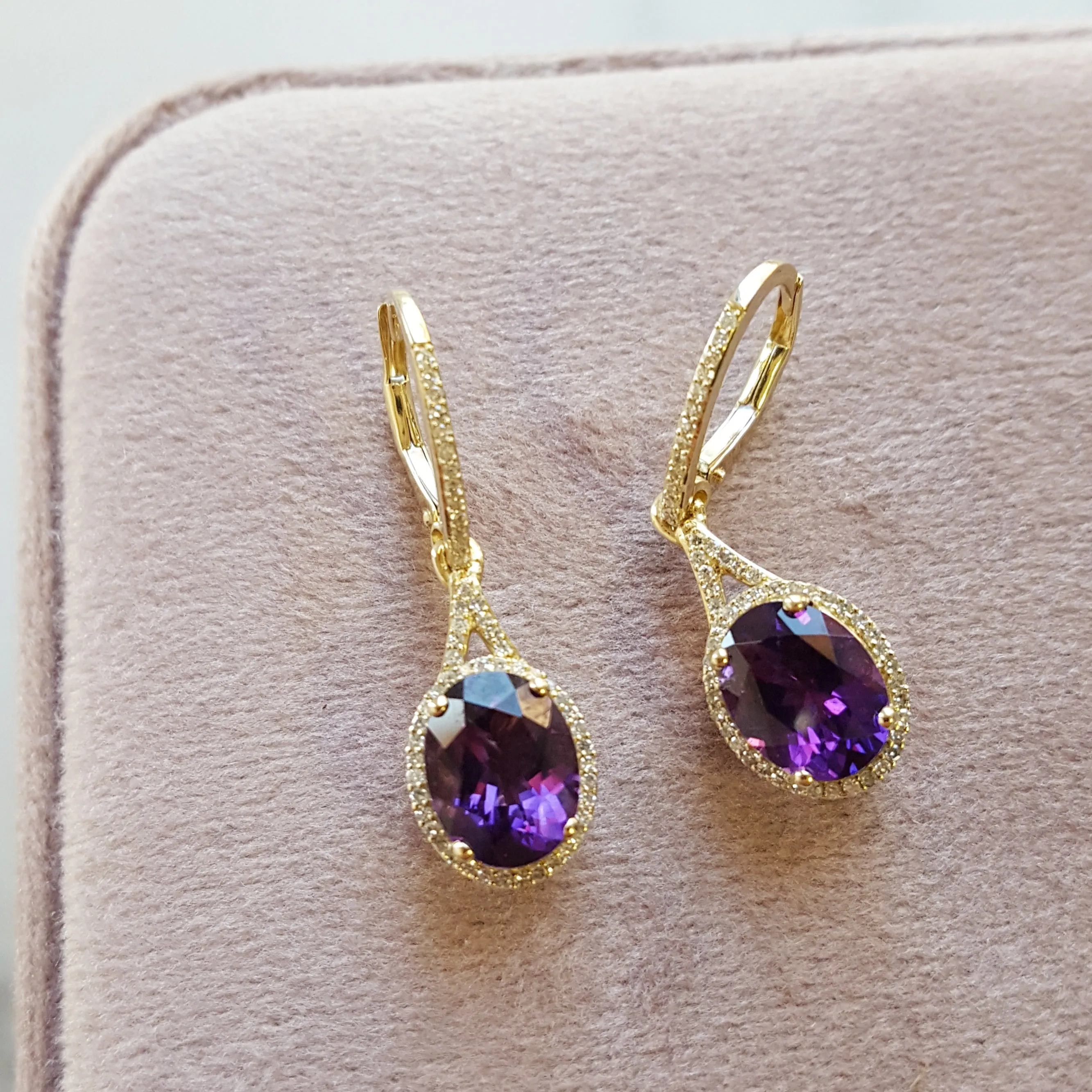 "Deserae" 14k Yellow Gold Earrings