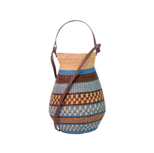 "El Cantaro" Woven Straw Medium Bucket