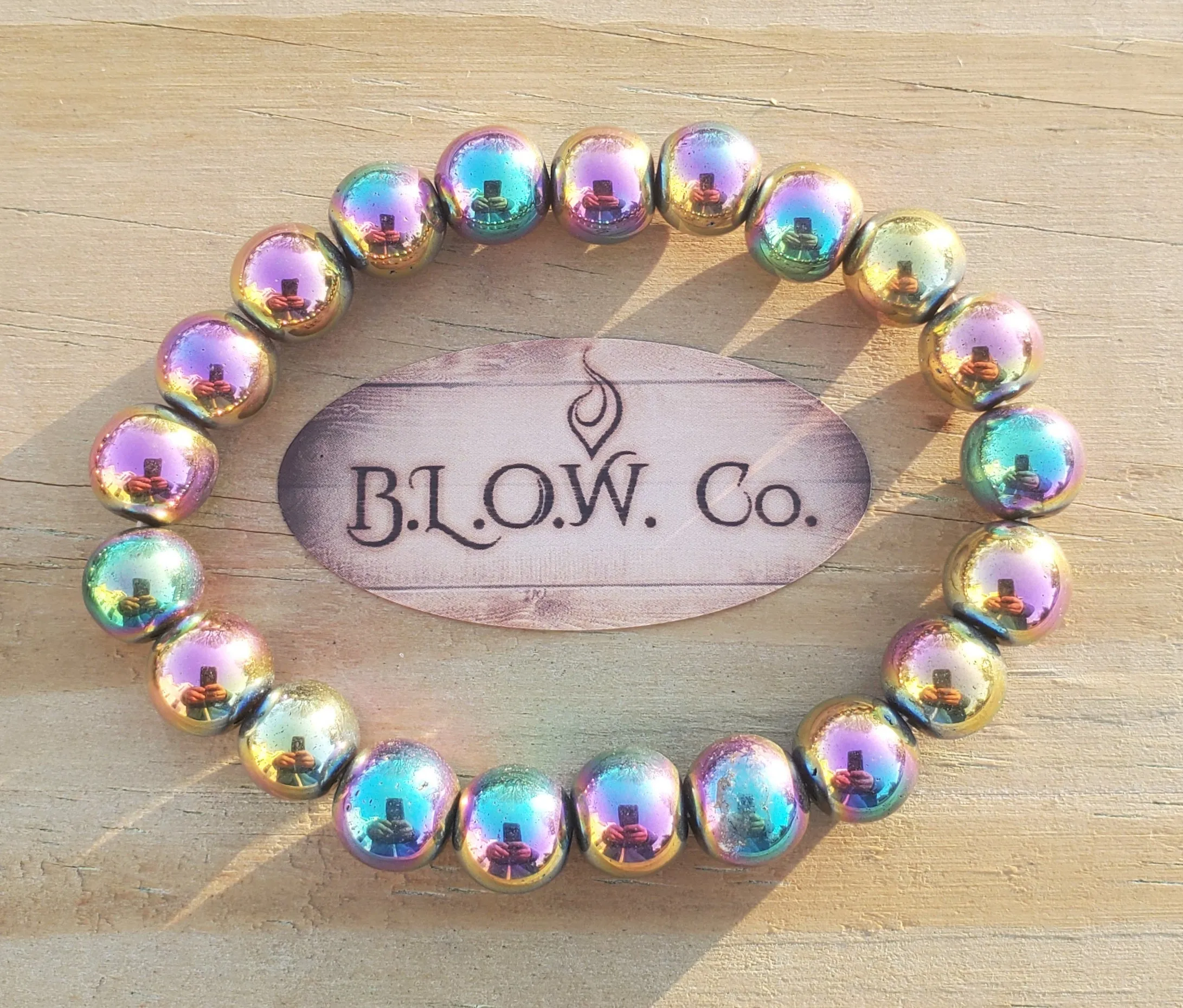 Rainbow Hematite Bracelets