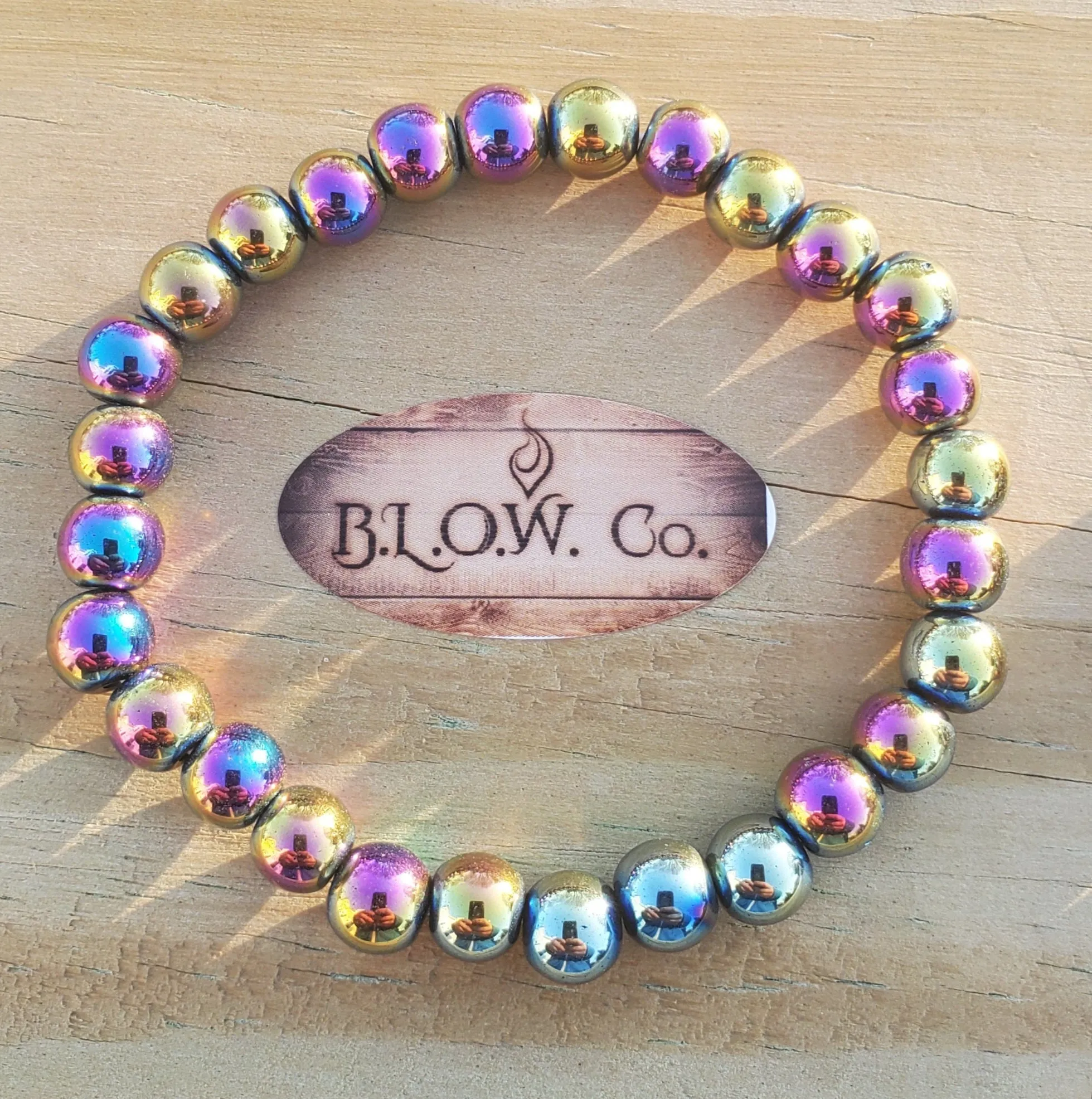 Rainbow Hematite Bracelets