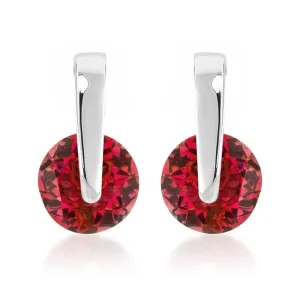 Red CZ Elegance Earrings