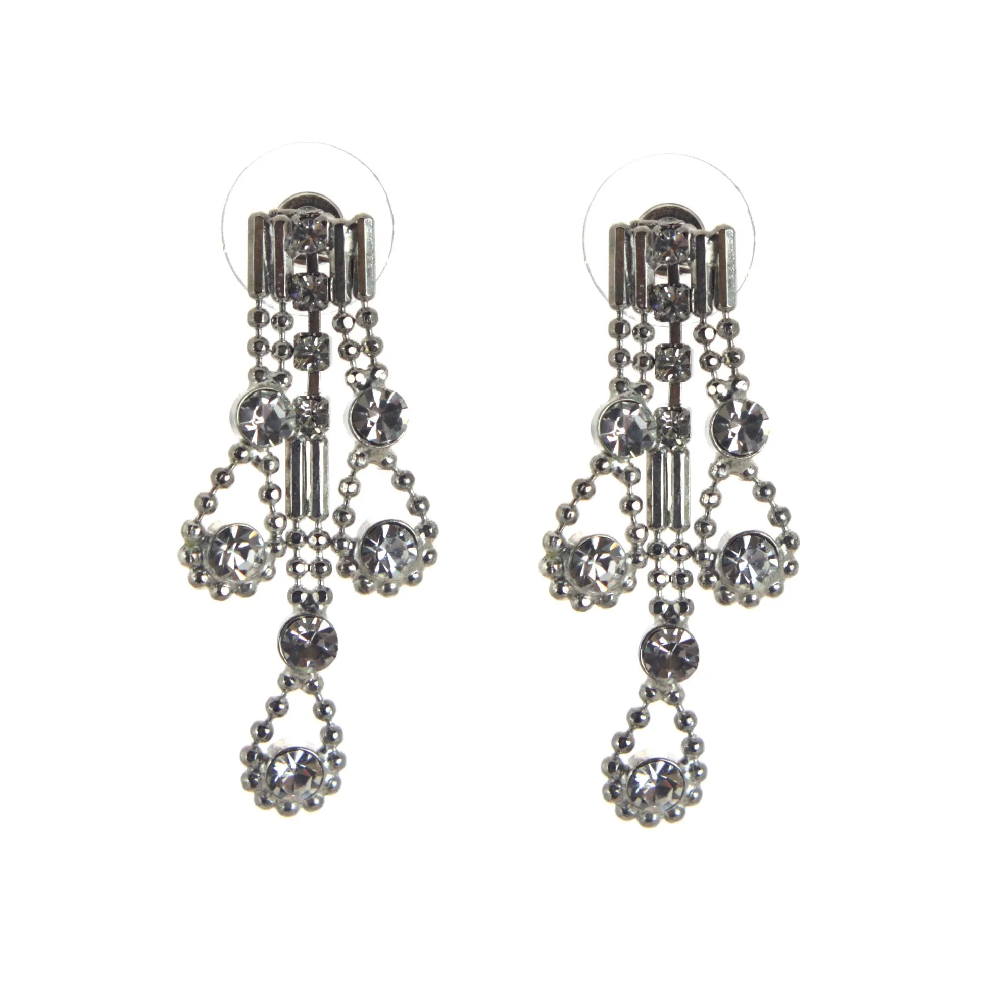 Rhinestone Beaded Earrings