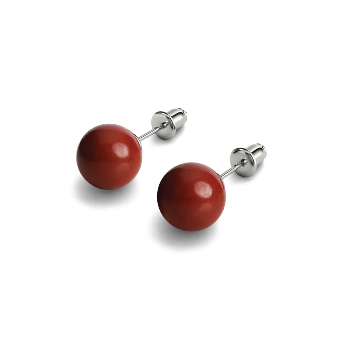 Rhodonite | .925 Sterling Silver | Gemstone Stud Earrings
