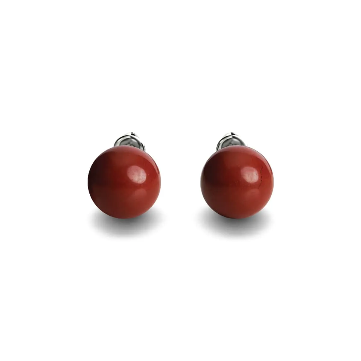Rhodonite | .925 Sterling Silver | Gemstone Stud Earrings