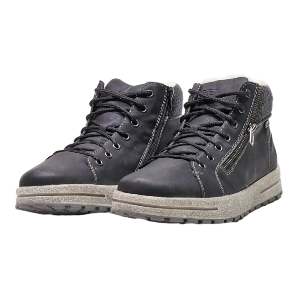 RIEKER Chukka Boots Black Synthetic Mens UK 8