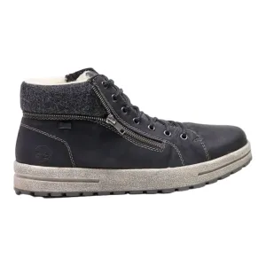 RIEKER Chukka Boots Black Synthetic Mens UK 8