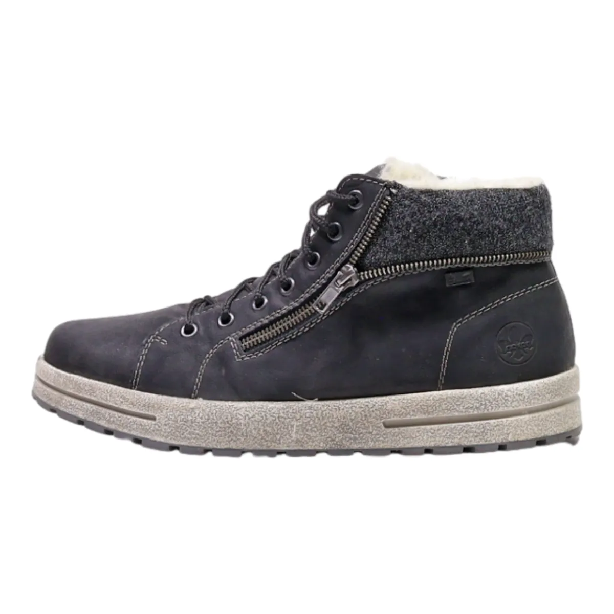 RIEKER Chukka Boots Black Synthetic Mens UK 8