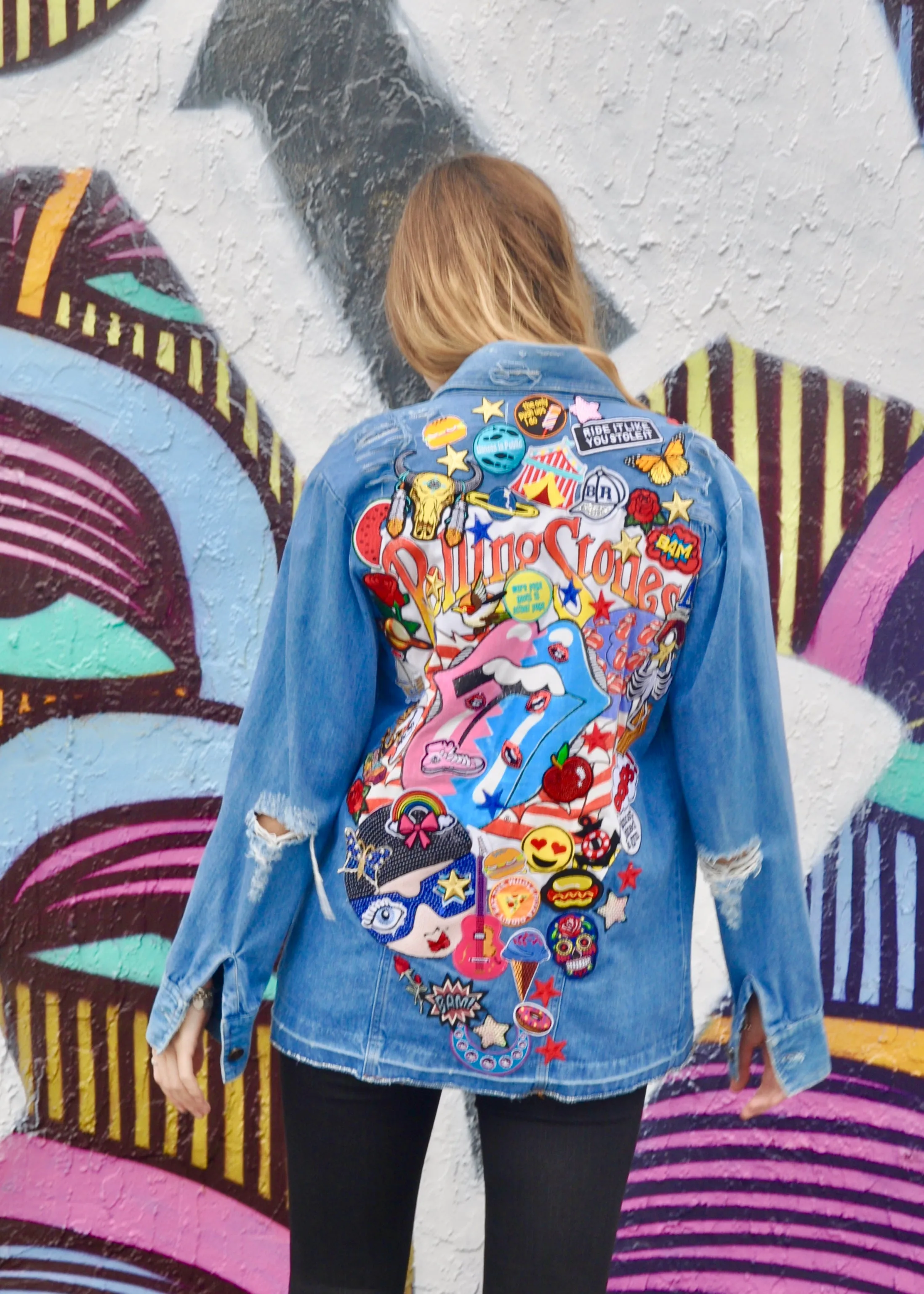 Rock Rolling Stones NOSTALGIA Denim shirt/Jacket