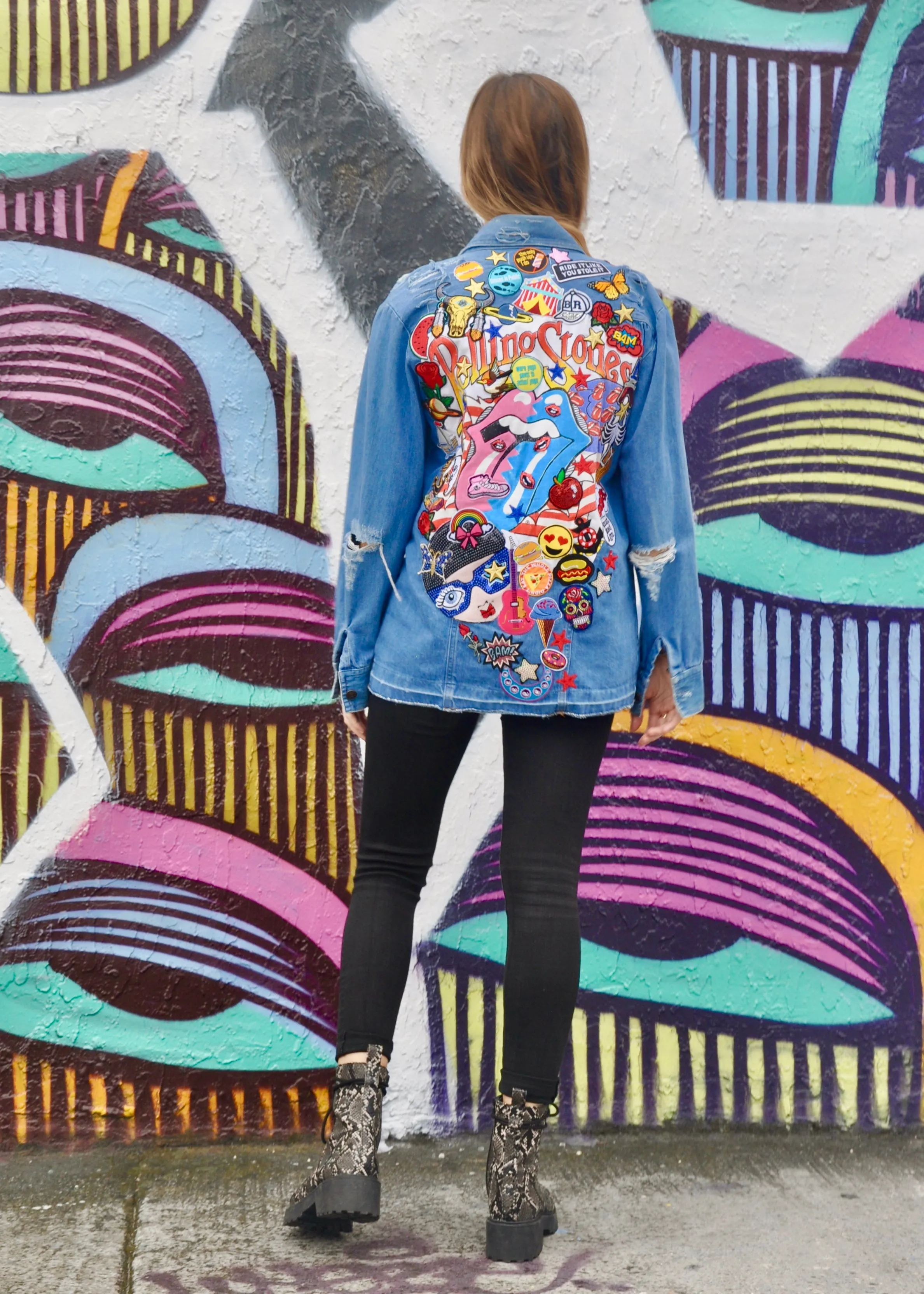 Rock Rolling Stones NOSTALGIA Denim shirt/Jacket