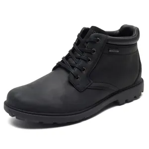 Rockport mens Storm Surge Water Proof Plain Toe chukka boots, Black, 9 Wide US