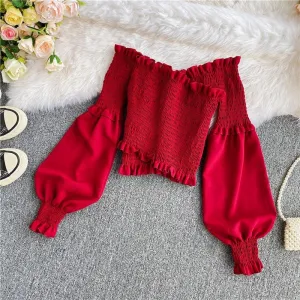 Ruched criss cross top