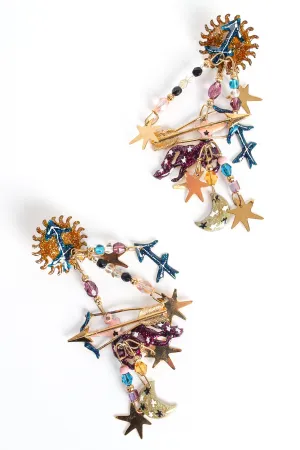 Sagittarius Archer Earrings