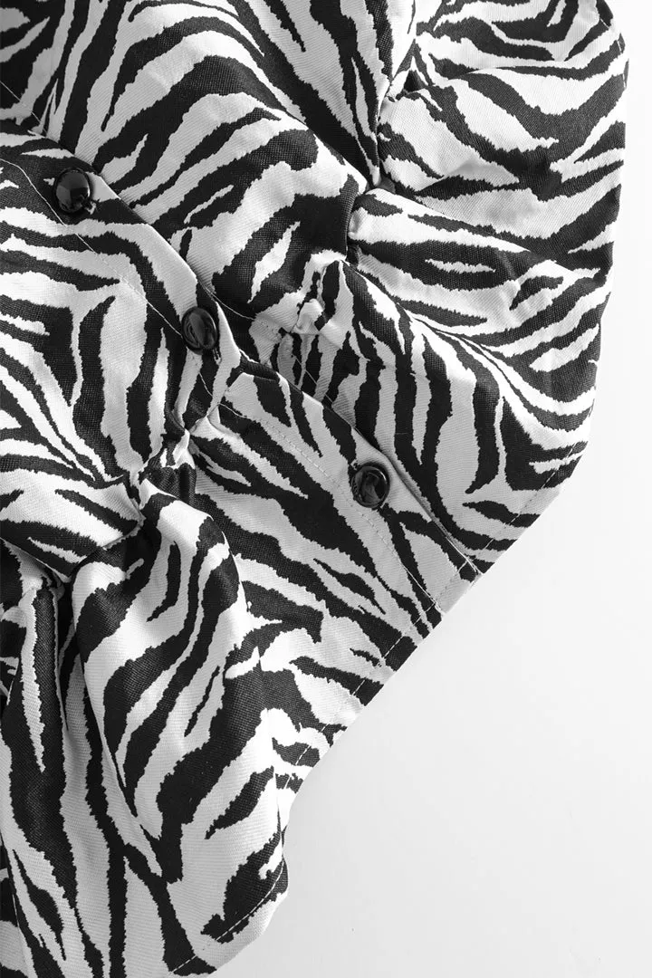 Sanna Blouse - Zebra Striped