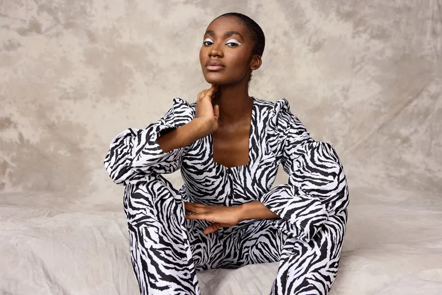 Sanna Blouse - Zebra Striped