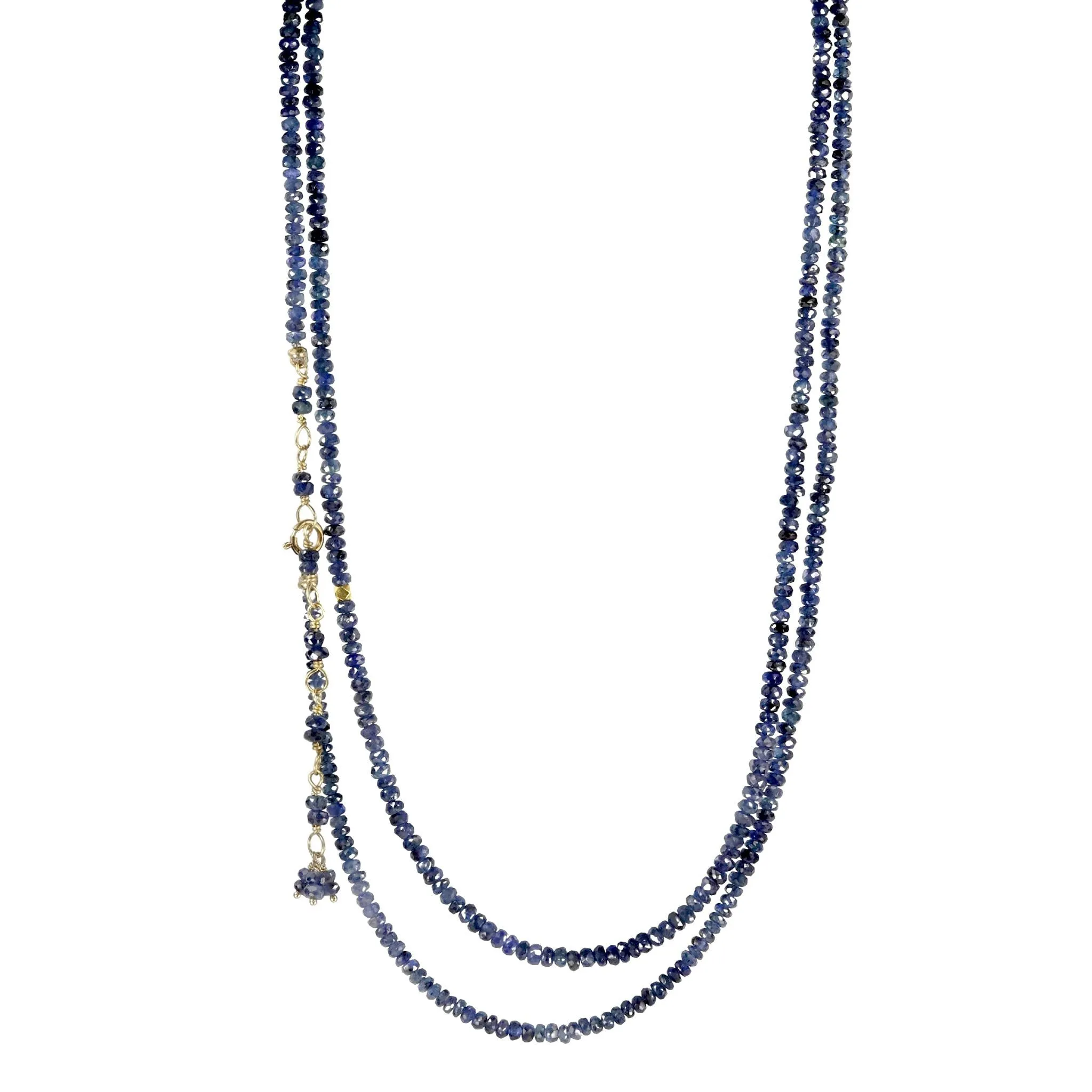 Sapphire Beaded Wrap Bracelet