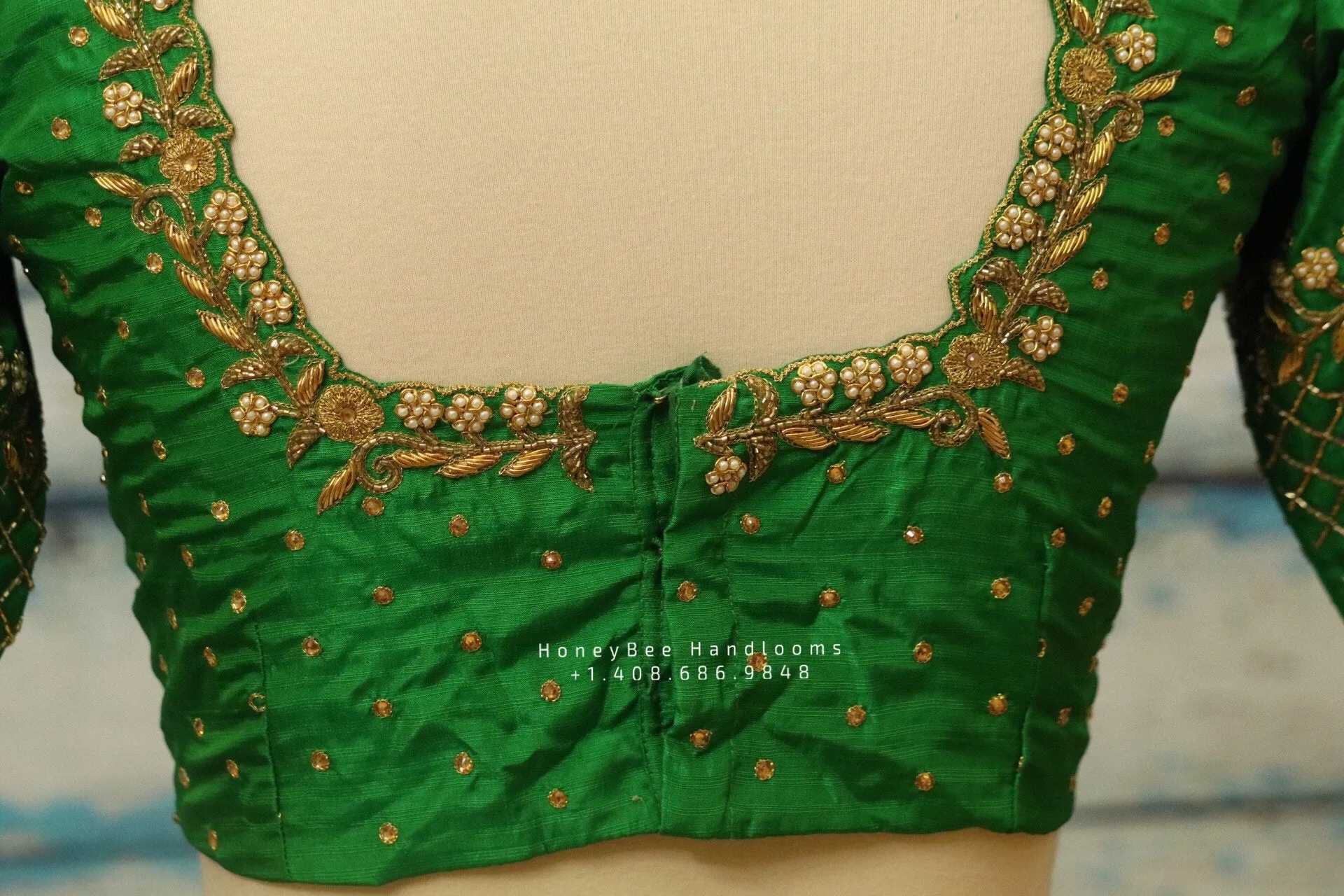 Saree Blouse| Saree Blouse |Maggam Work Blouse | saree stitched Blouse| Bollywood Blouse | Zardosi Work Blouse | HoneyBee Handlooms