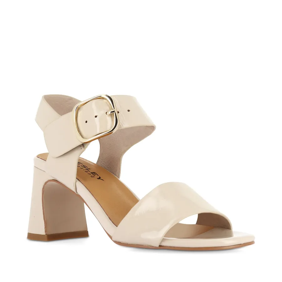 SCRIBE - NUDE PATENT LEATHER
