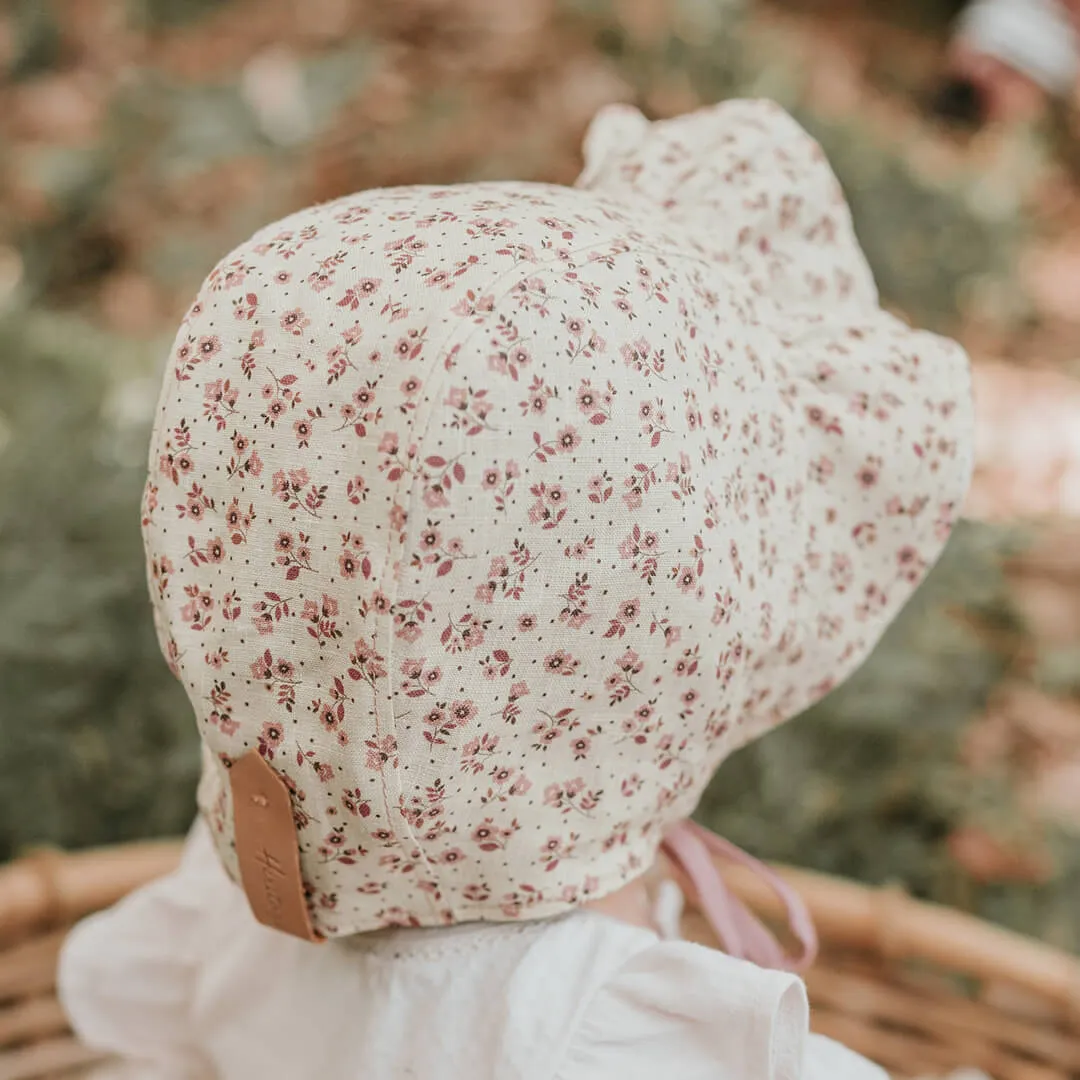 Searcher Ruffle Sun Bonnet | Ruby / Rosa
