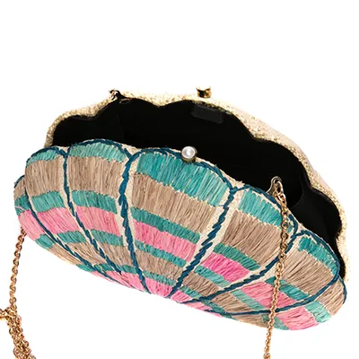 Seashell Karuna Rainbow Clutch