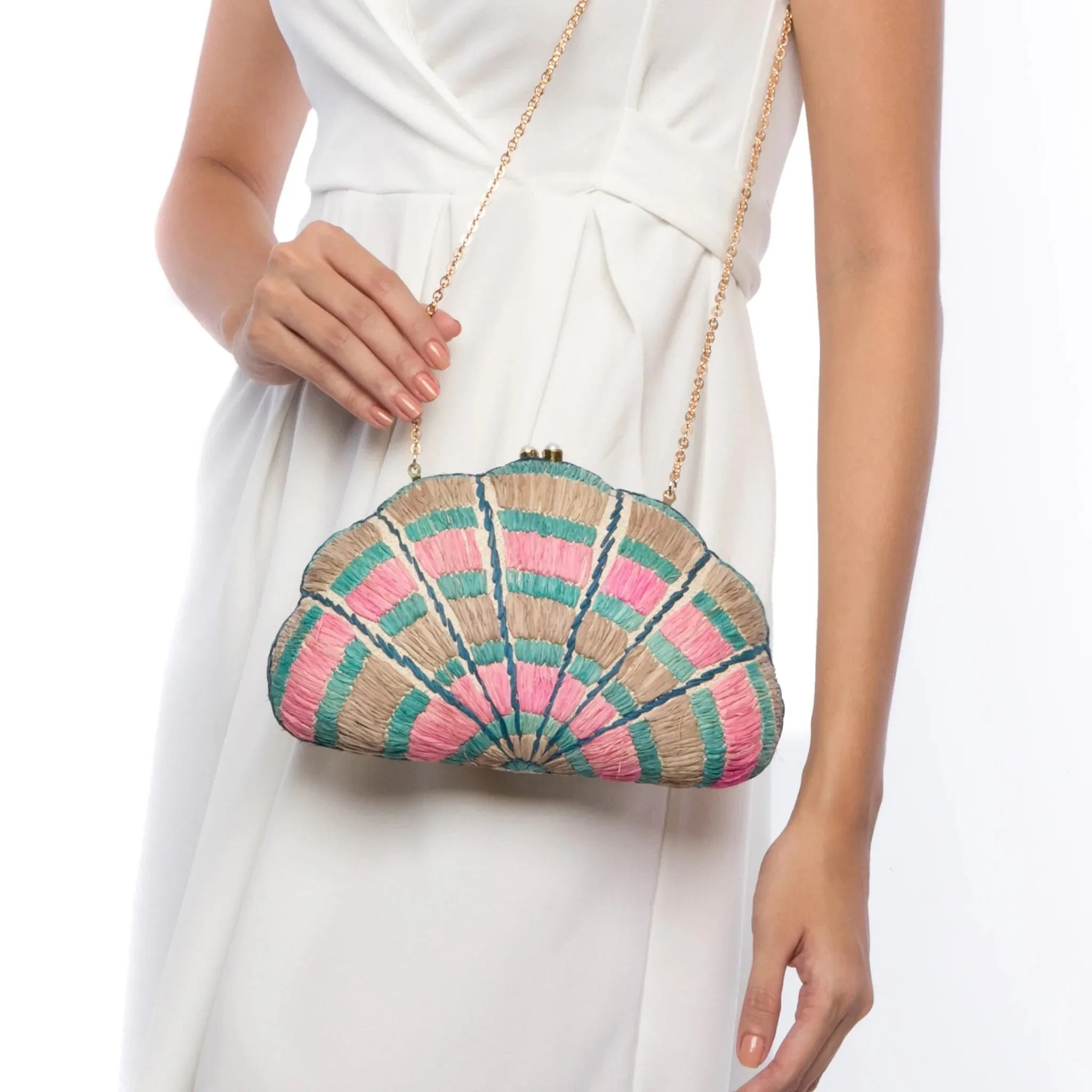 Seashell Karuna Rainbow Clutch
