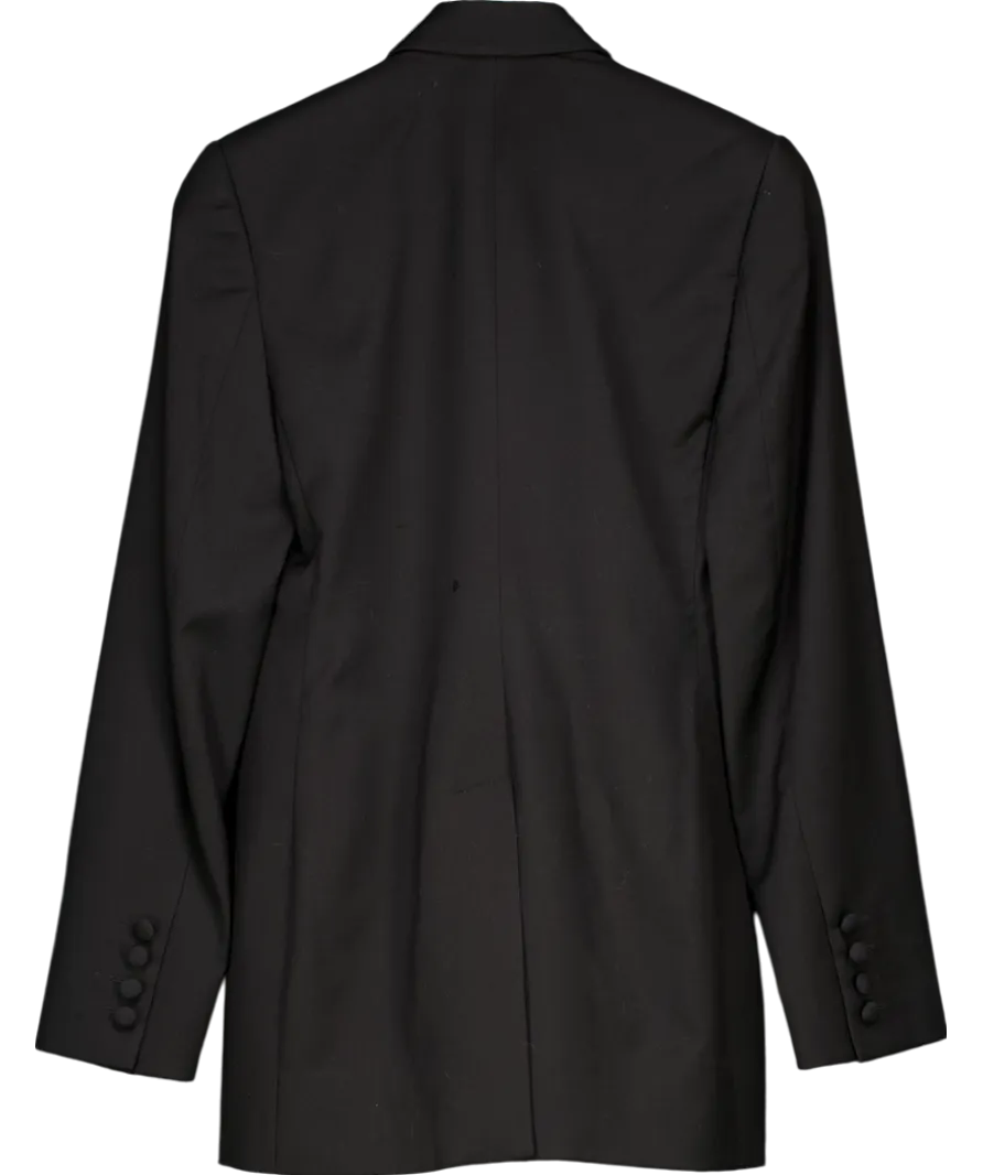 Seen Users Black Embroidered Corset Blazer UK XS/S