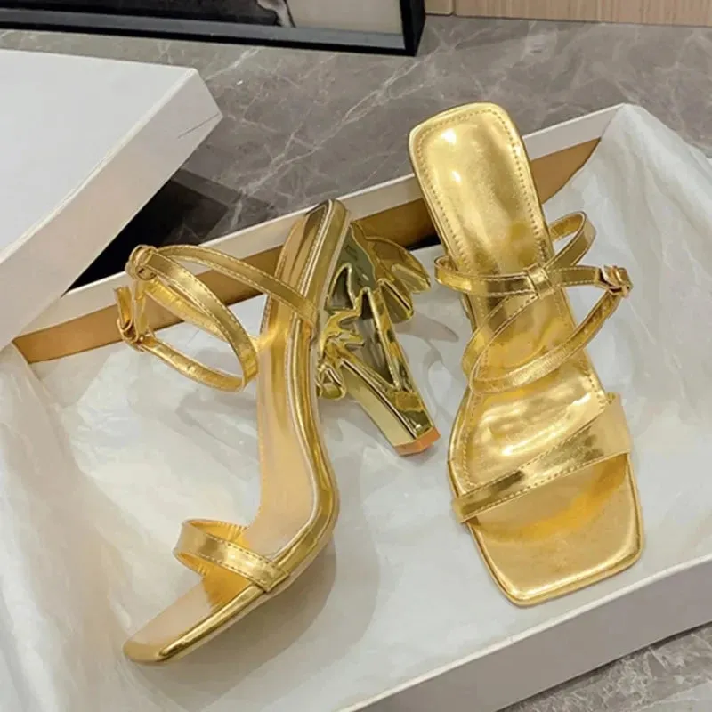 Sexy Ankle Strap Women's Fretwork Heels Sandals Summer