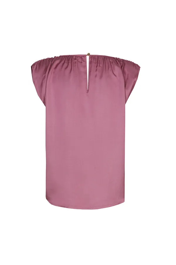 SHINY DRESSY SLEEVELESS TOP