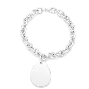 SHINY SILVER BRACELETS #SB05522_SIL