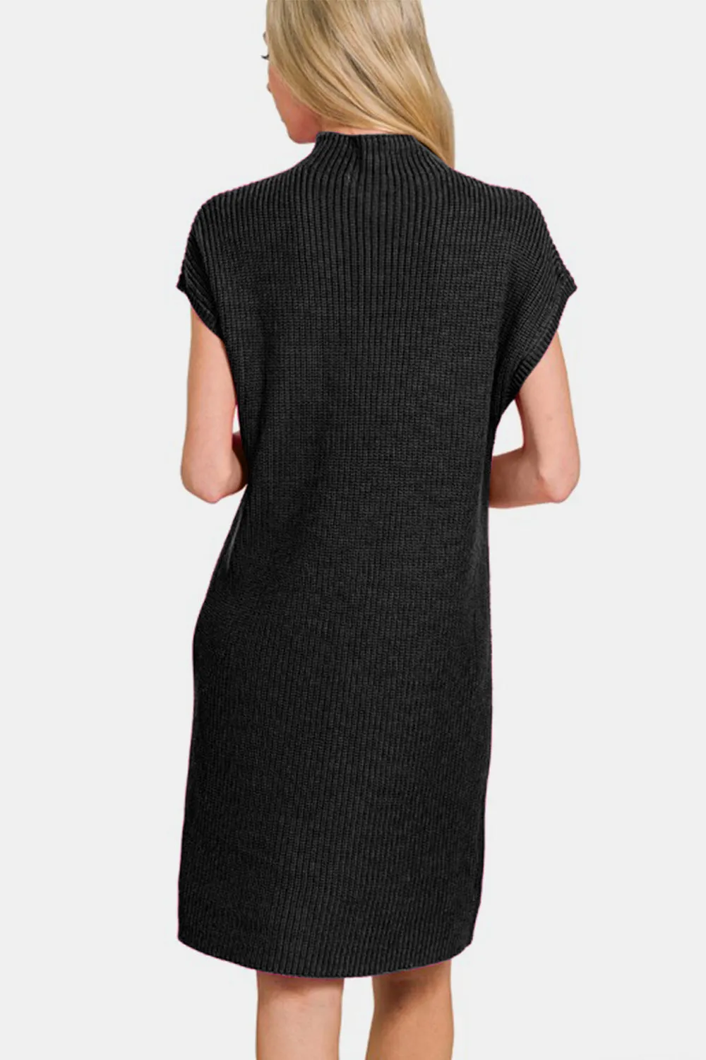 Short Sleeve Sweater Dress