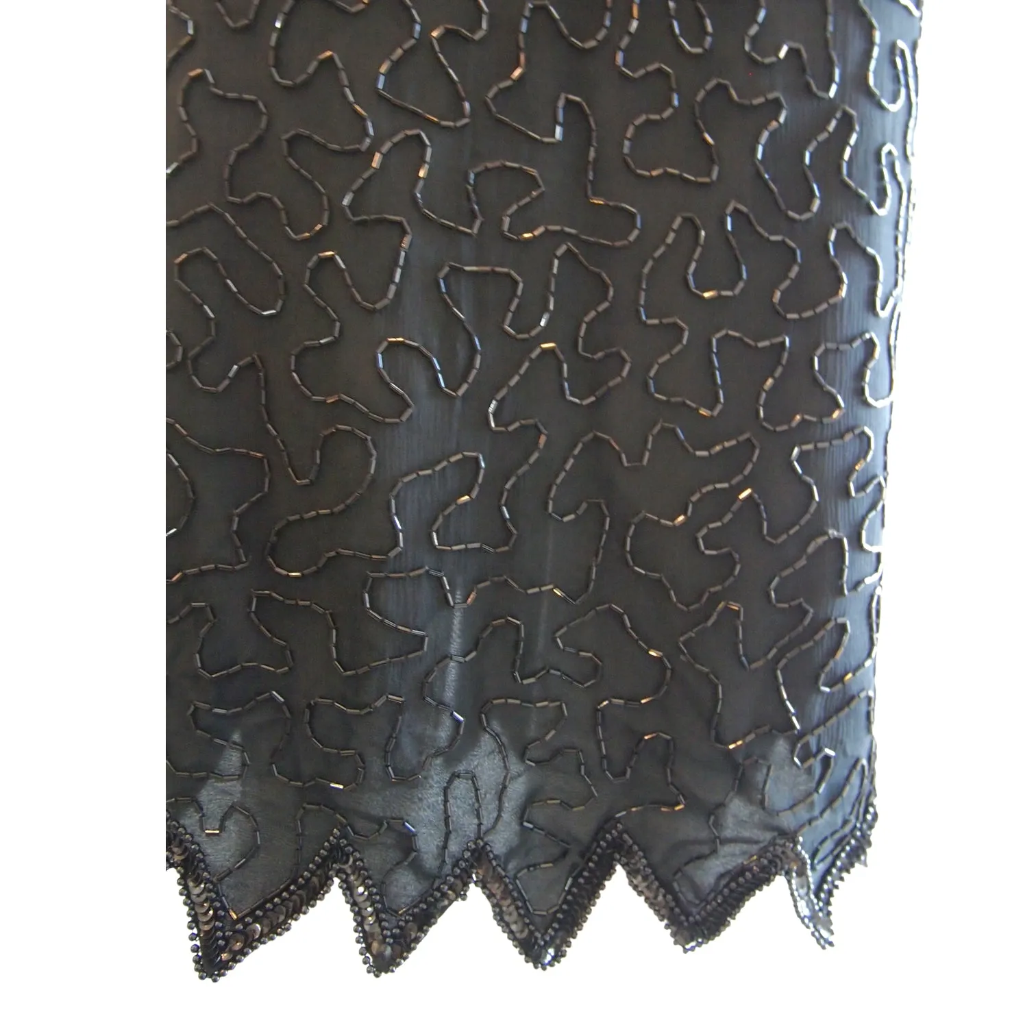 Silent Stunner Black Sequinned  Cocktail Dress