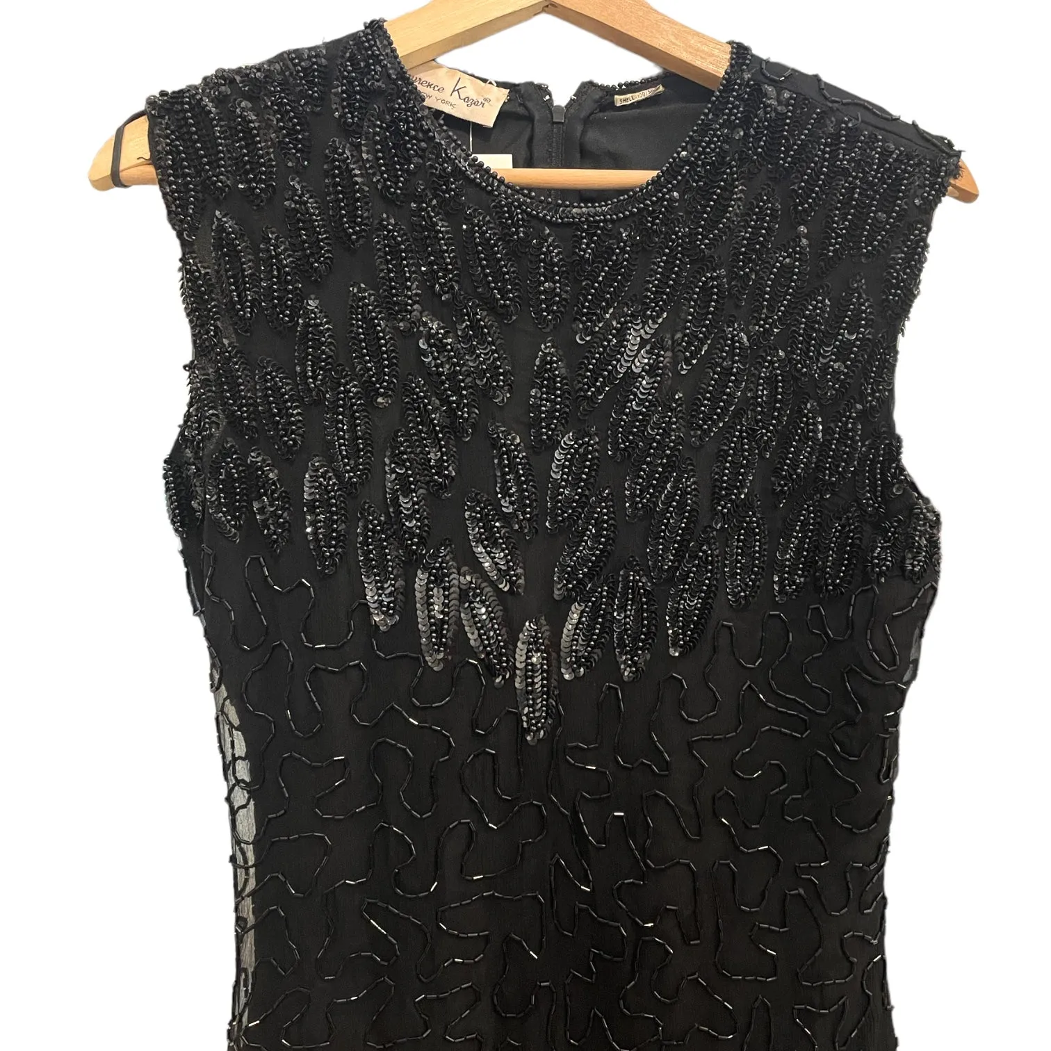 Silent Stunner Black Sequinned  Cocktail Dress