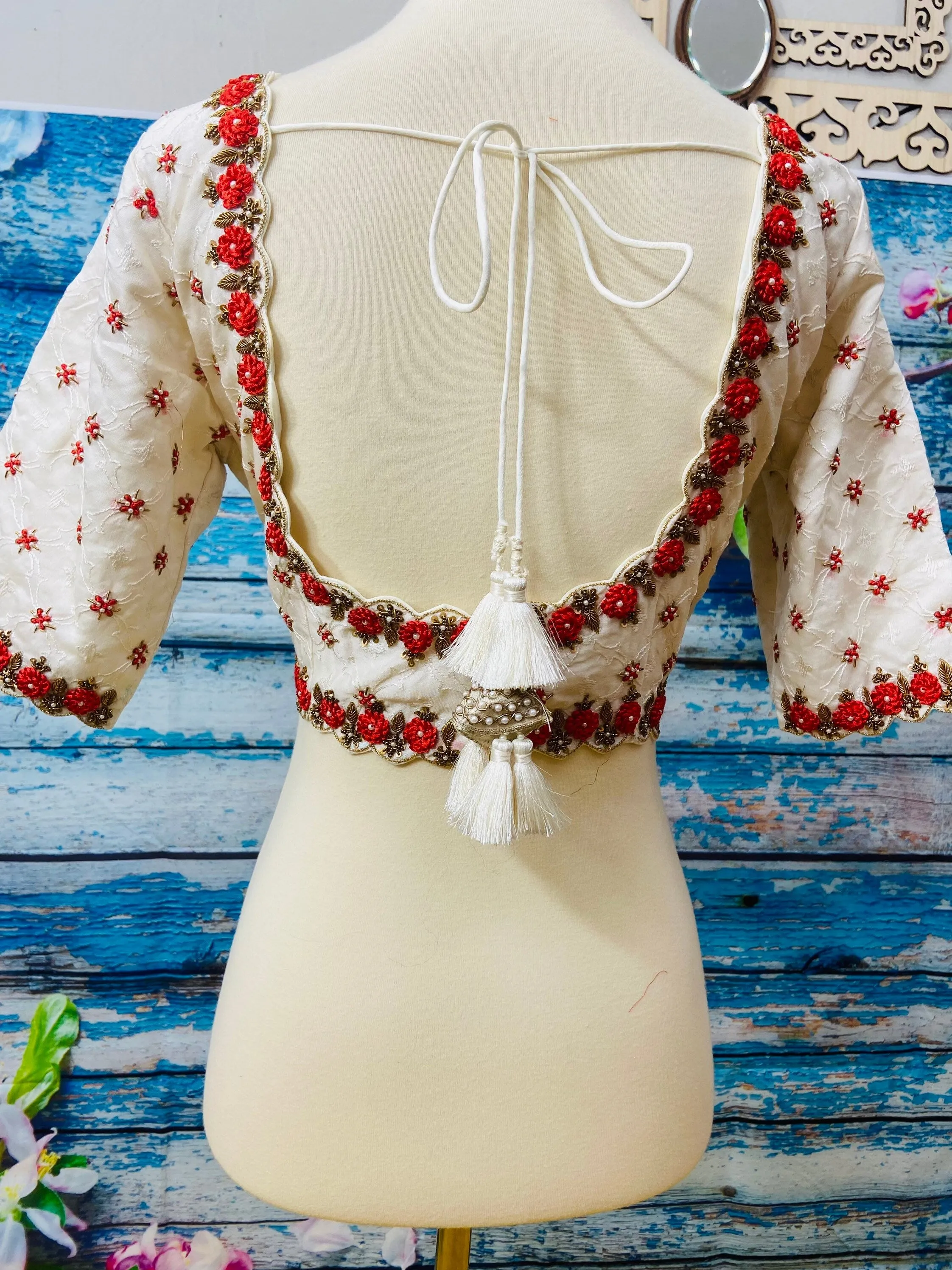 Silk Saree Blouse | Silk Blouse | zardhosi work Blouse | Green Saree Blouse | Stitched Saree Blouse | Honeybee Handlooms