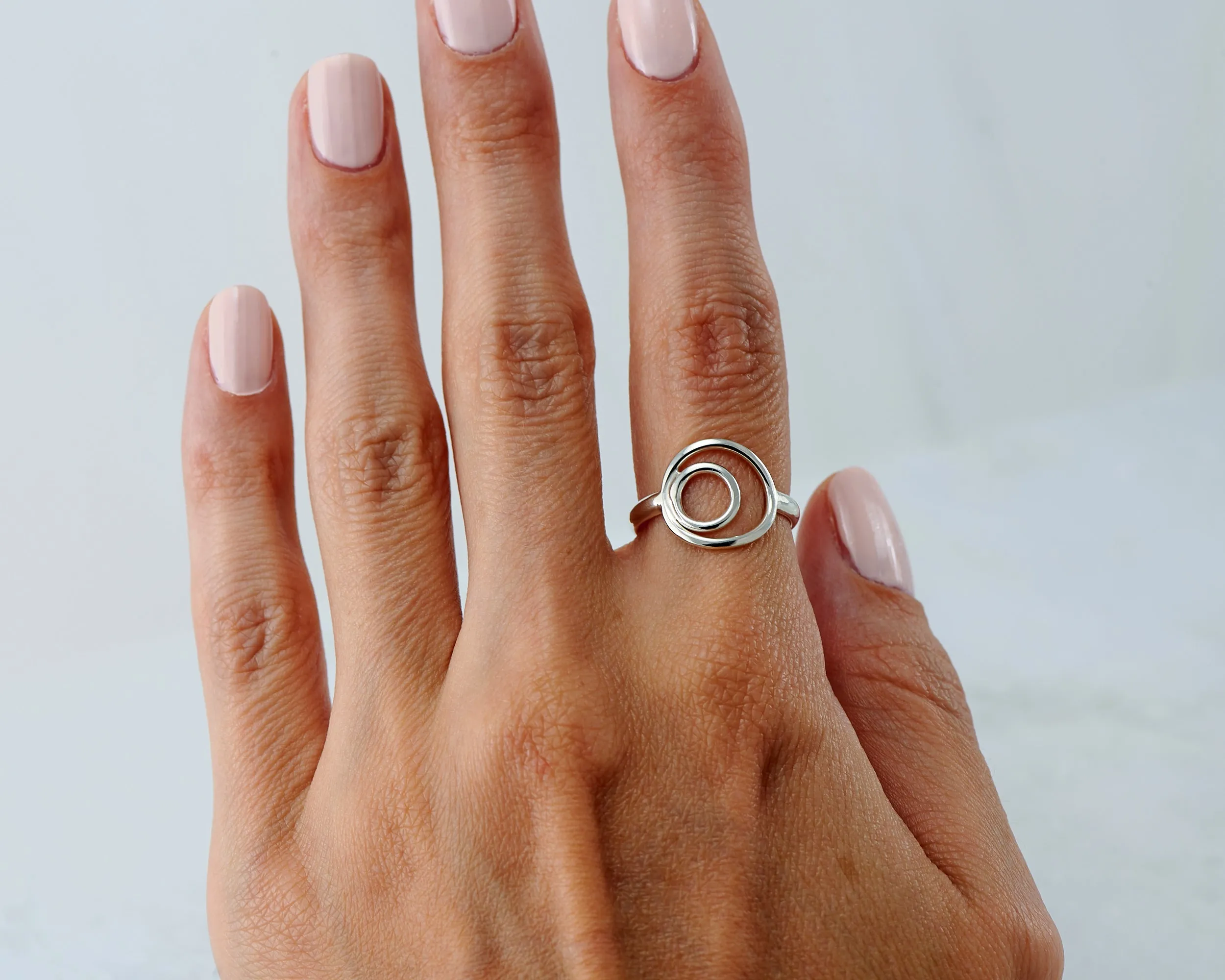 Silver Circles Ring