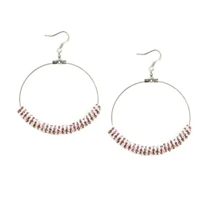 SILVER LIGHT AMETHYST EARRINGS  #ER1325_S-LT.AMY (LA4)