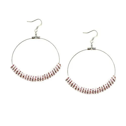 SILVER LIGHT AMETHYST EARRINGS  #ER1325_S-LT.AMY (LA4)