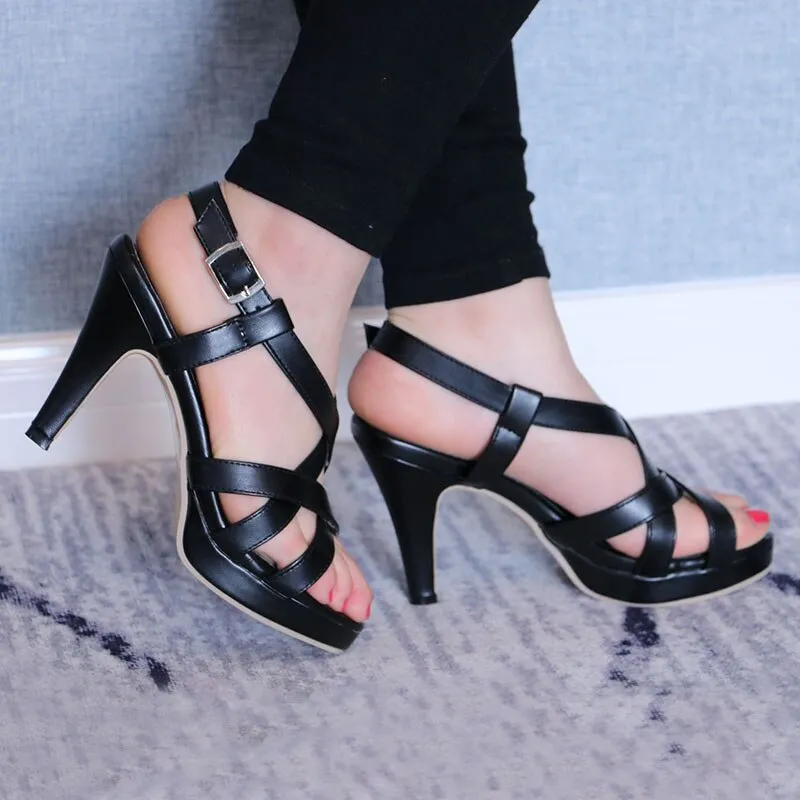 Size 32-43 Women's High Heel Sandals Gladiator Shoes Women Lady Sexy Platform Sandals Heels Summer Shoes Sandals