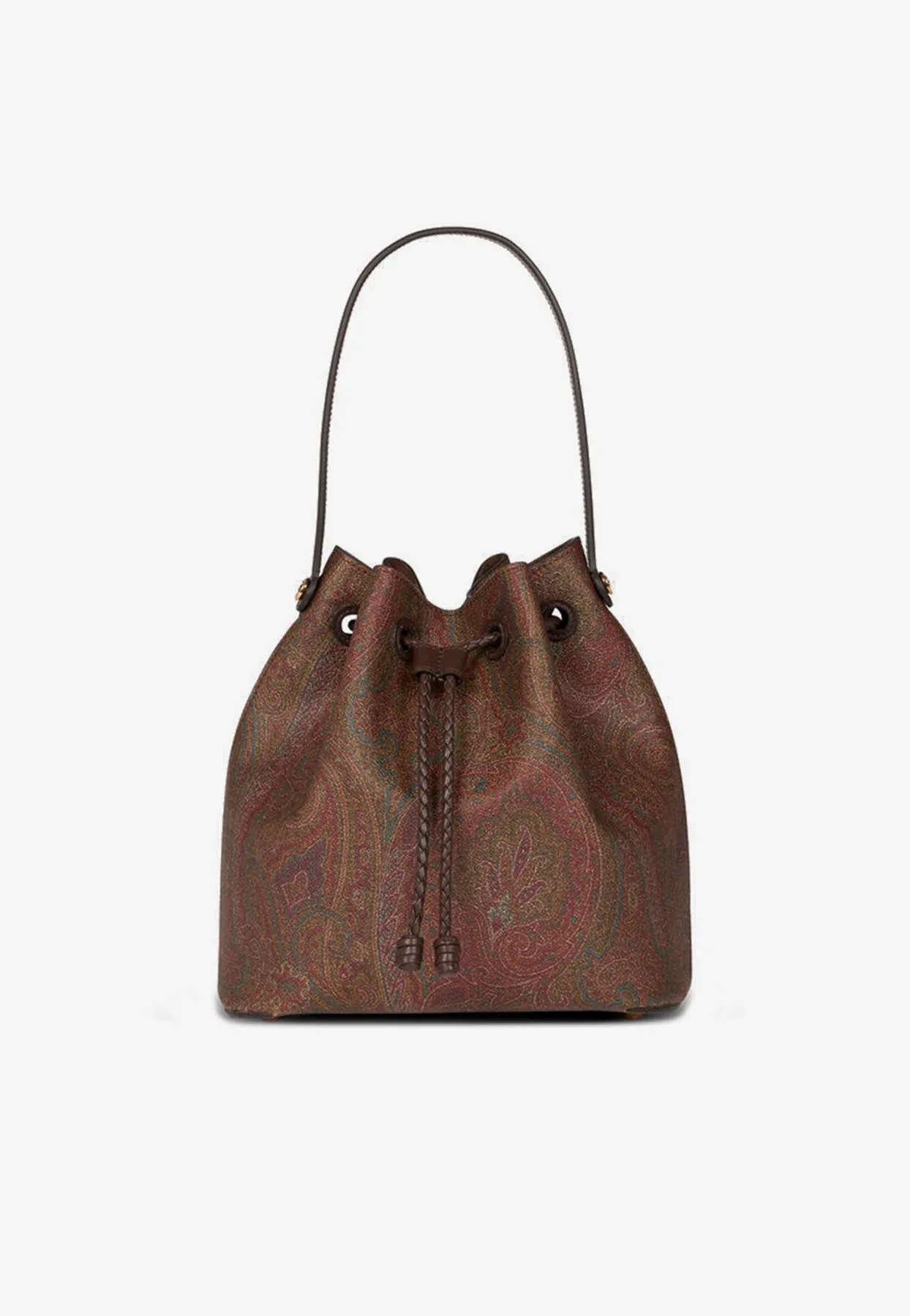 Small Paisley Jacquard Bucket Bag