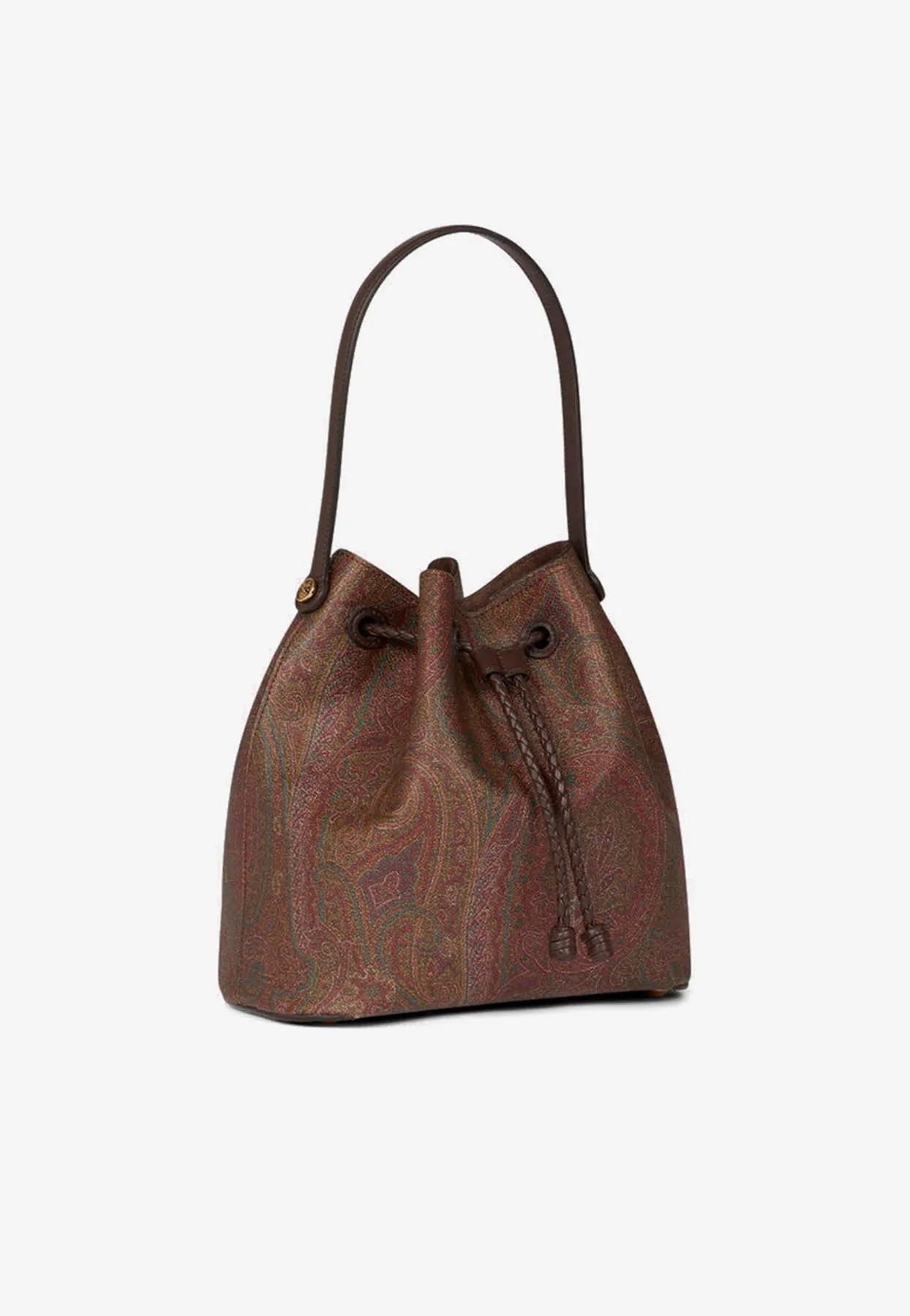 Small Paisley Jacquard Bucket Bag