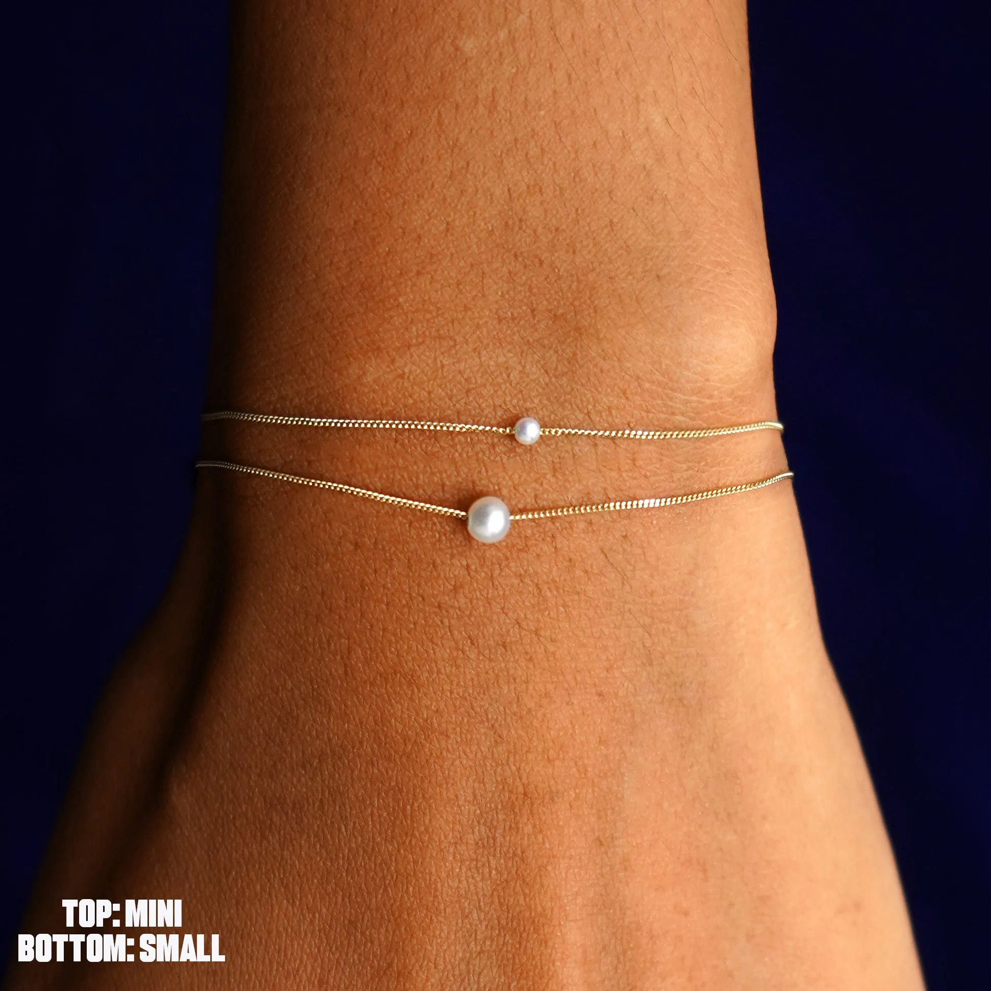 Small Pearl Slide Bracelet