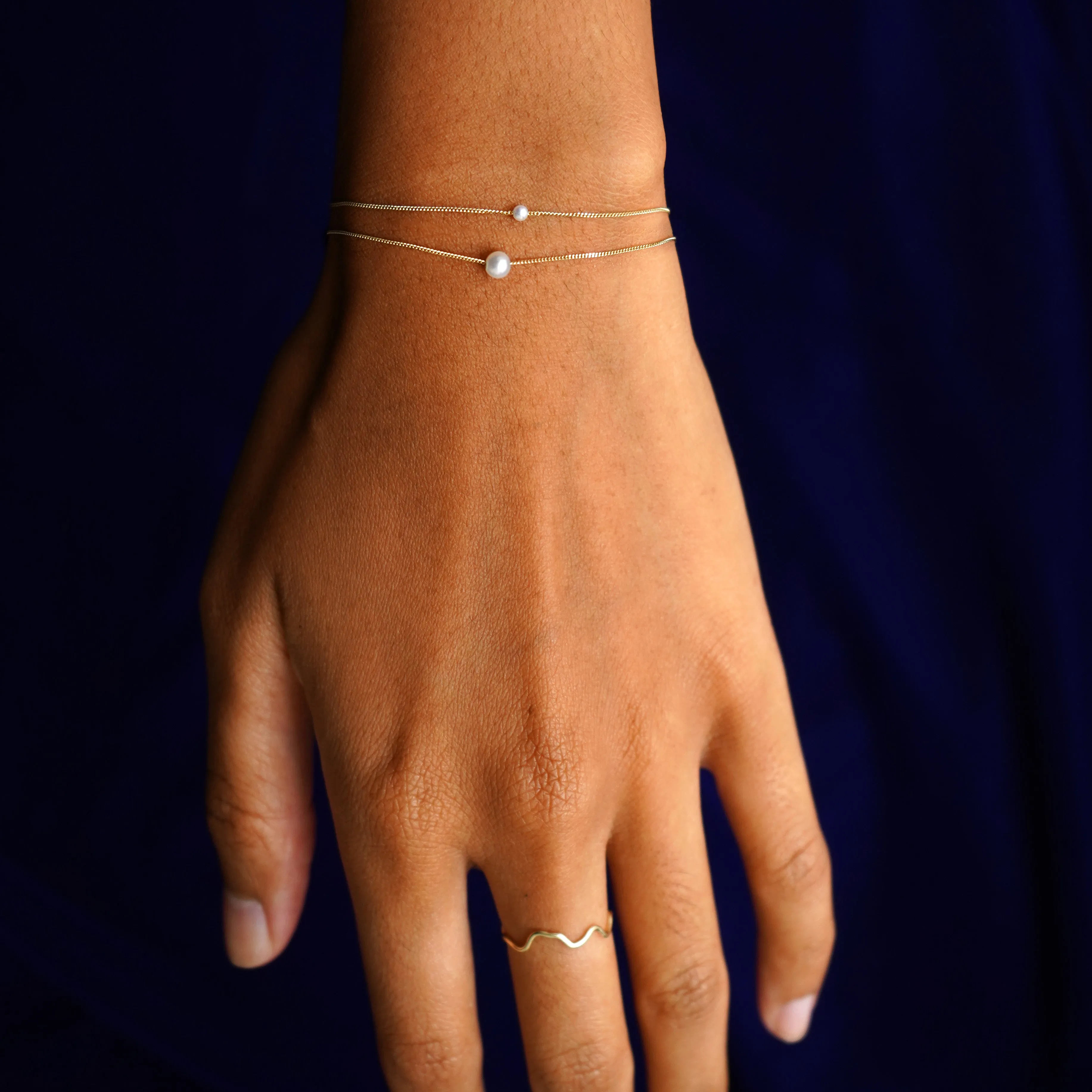 Small Pearl Slide Bracelet